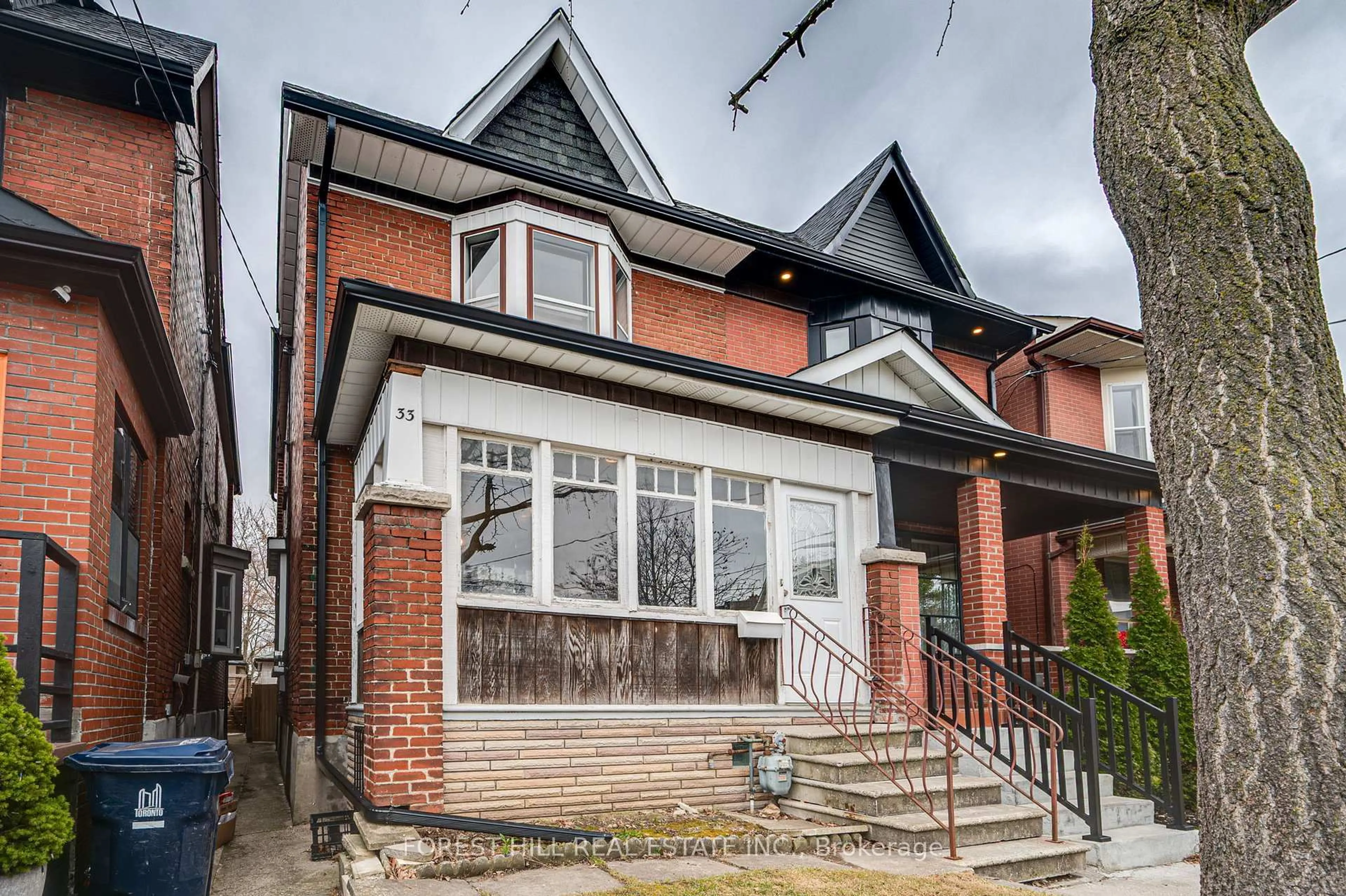 Home with brick exterior material, street for 33 Hounslow Heath Rd, Toronto Ontario M6N 1G7