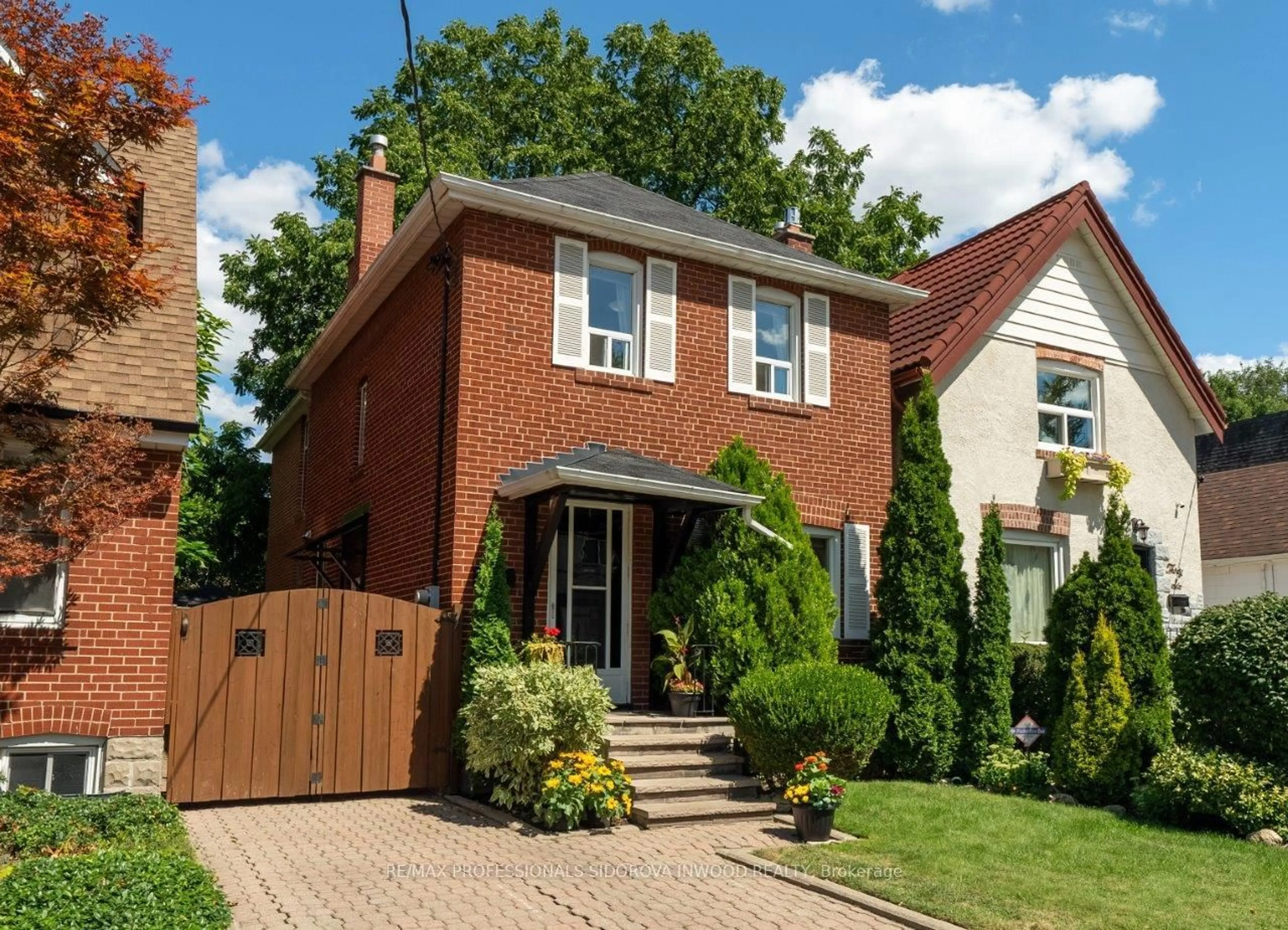 Home with brick exterior material, street for 38 Warren Cres, Toronto Ontario M6S 4S2