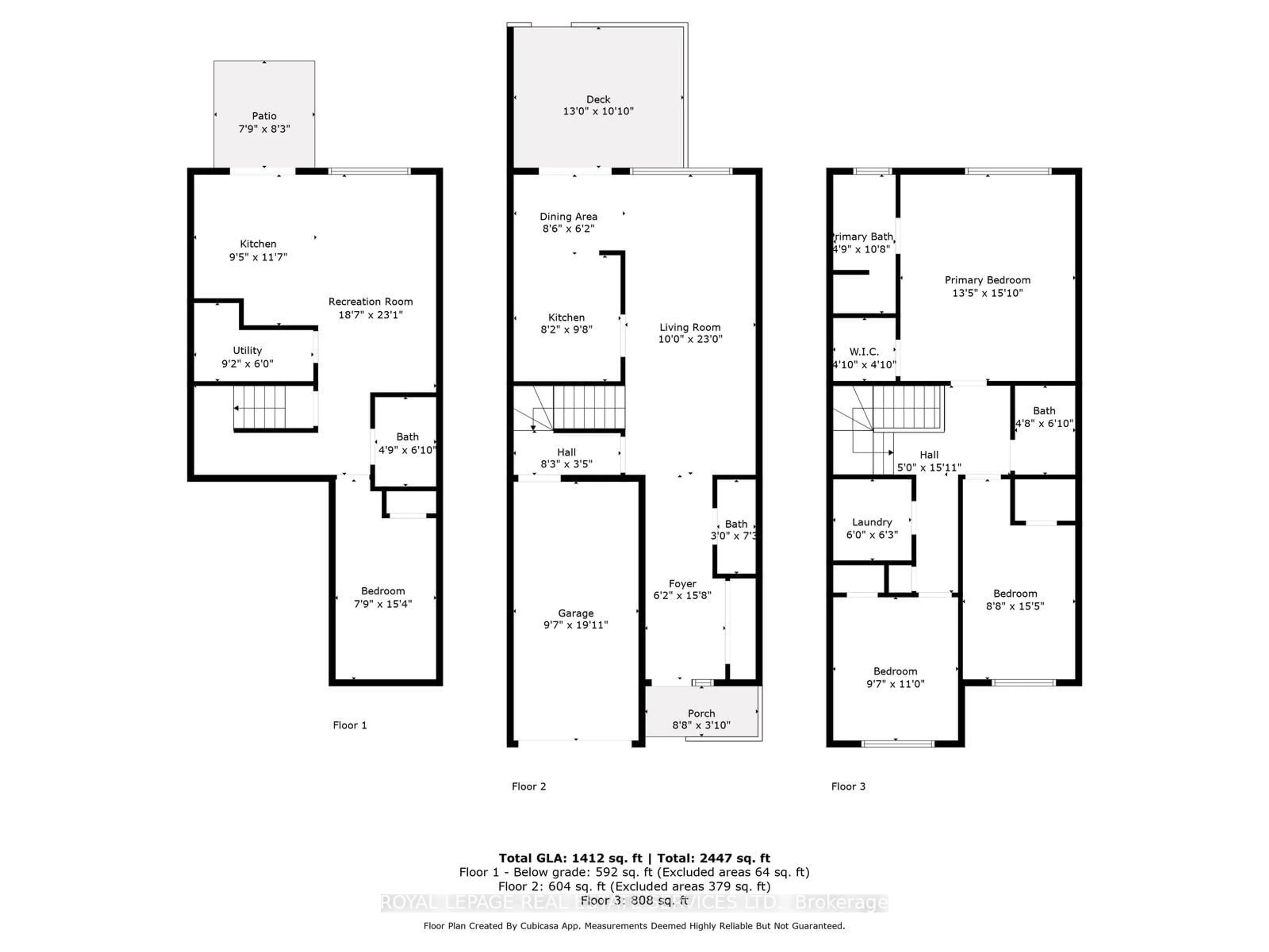 Floor plan for 73 Mare Cres, Toronto Ontario M9W 7E7