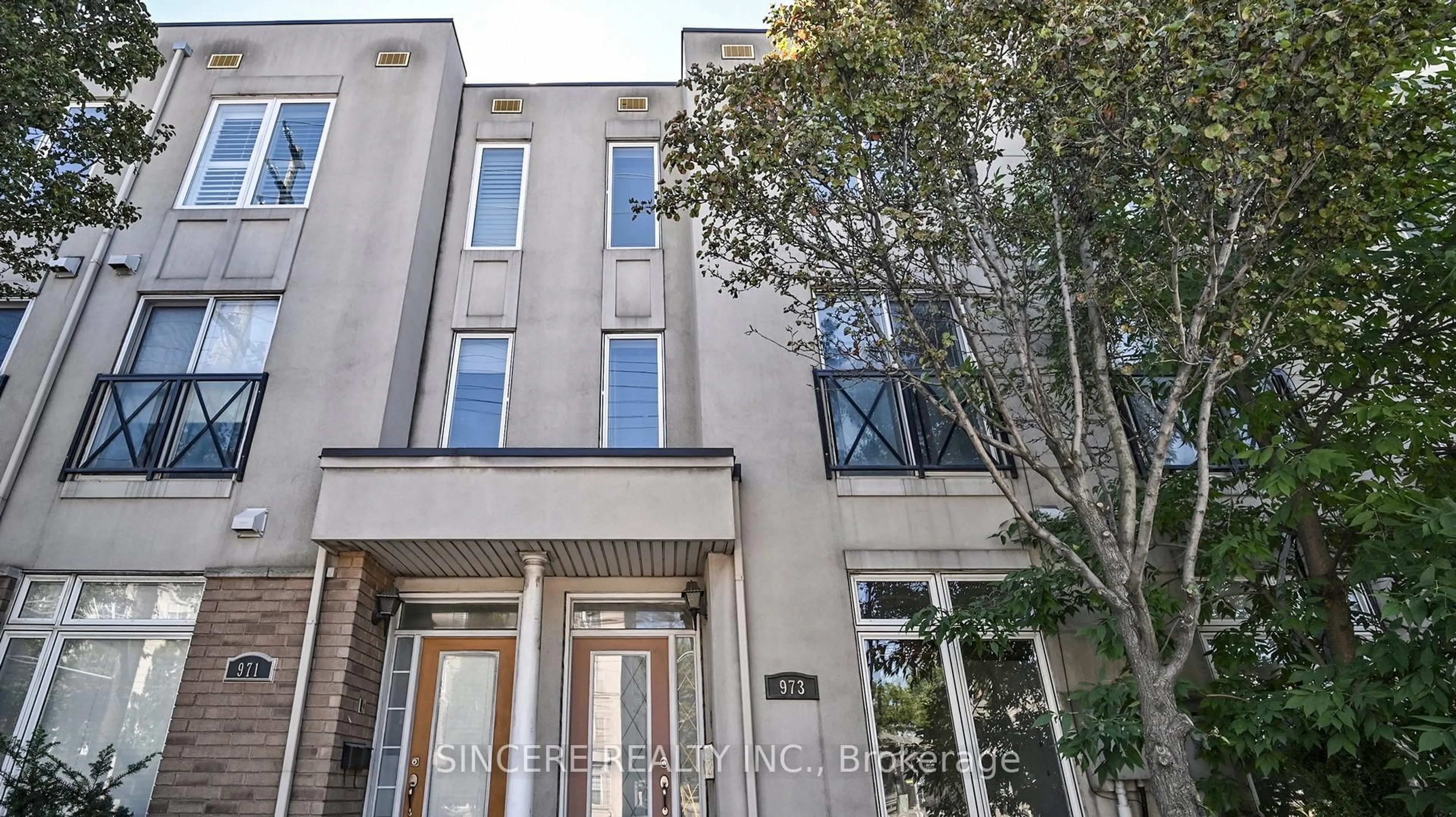 Home with brick exterior material, street for 973 The Queensway, Toronto Ontario M8Z 1P3