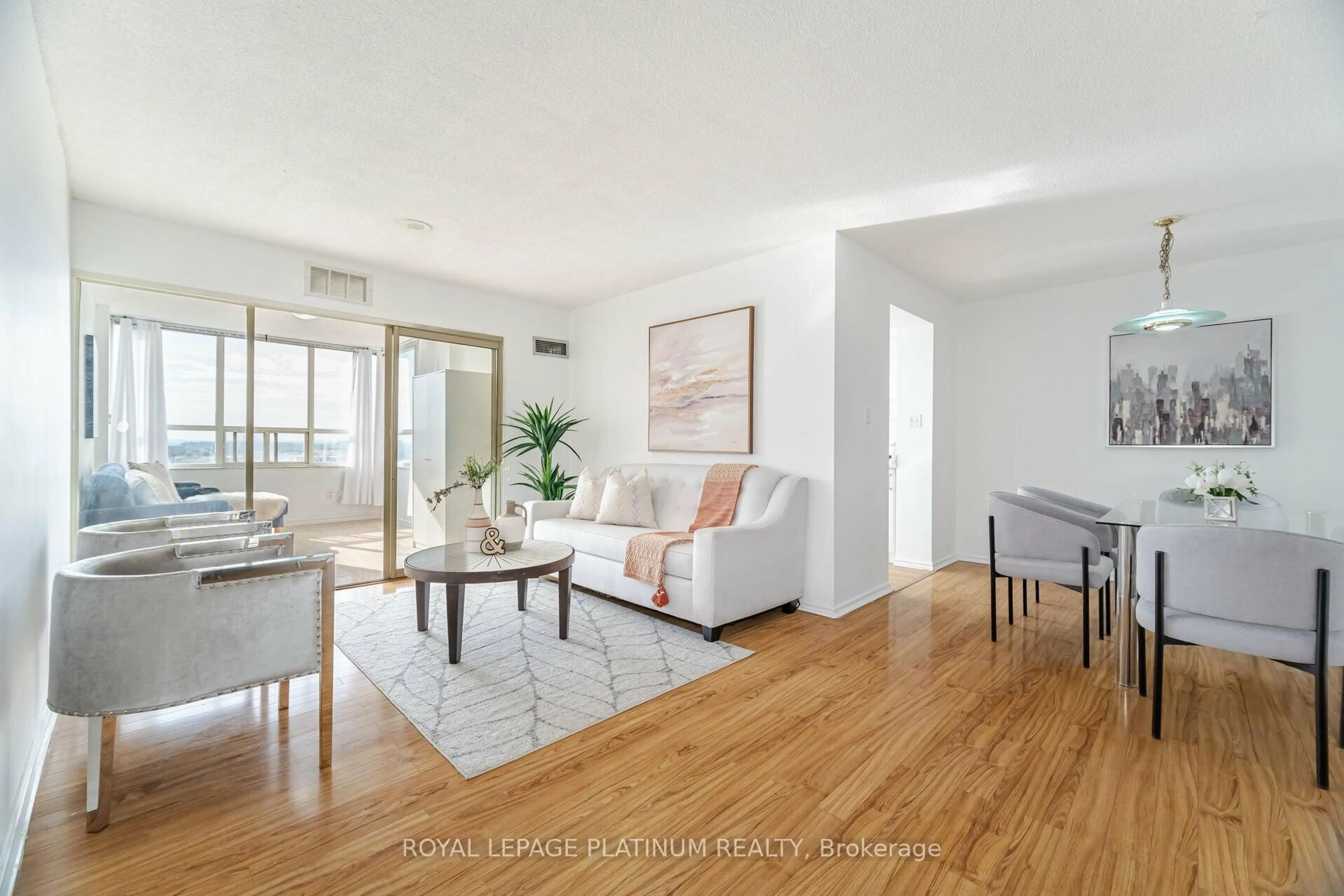 Living room with furniture, unknown for 30 Malta Ave #1005, Brampton Ontario L6Y 4S5