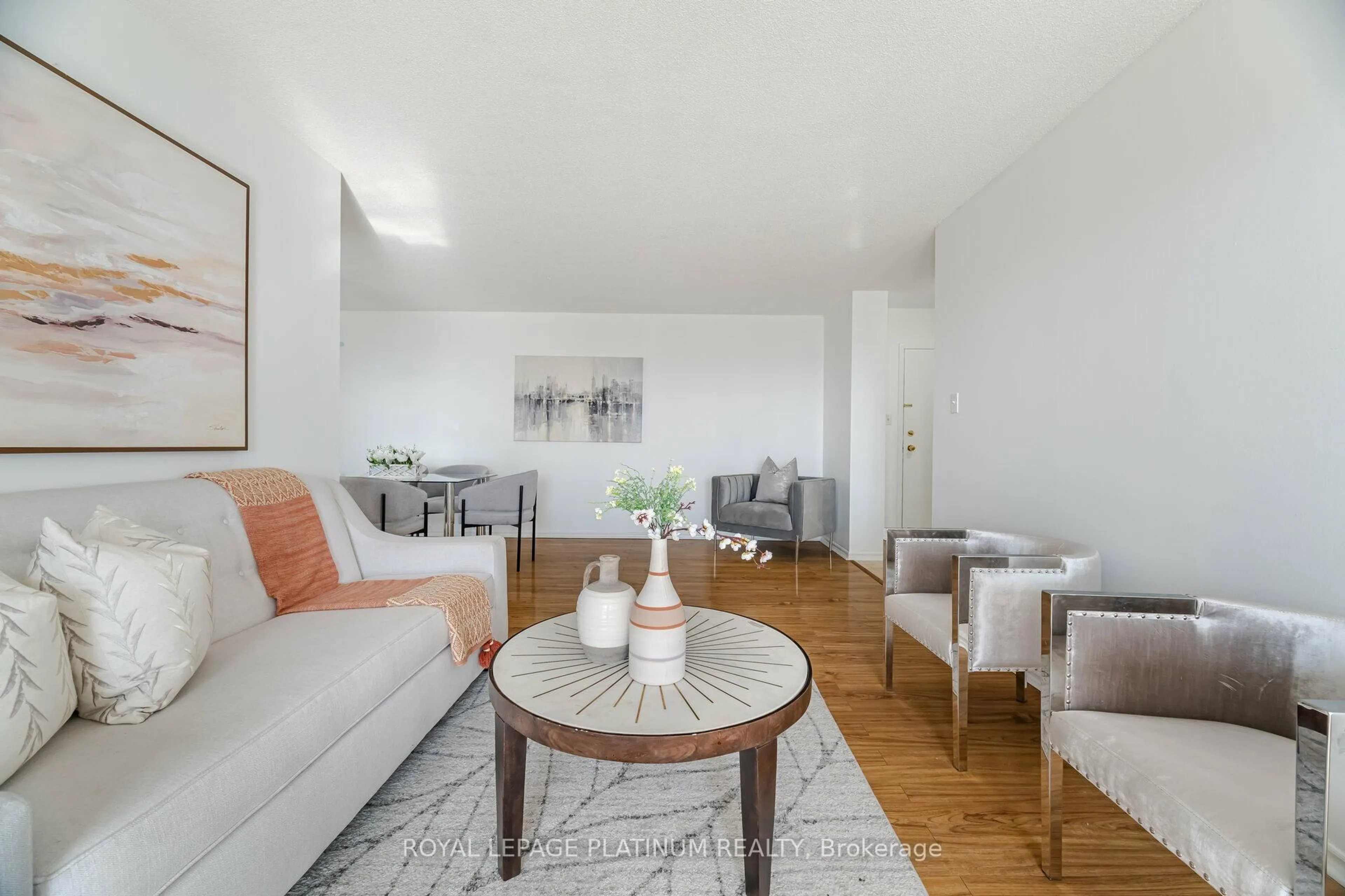 Living room with furniture, unknown for 30 Malta Ave #1005, Brampton Ontario L6Y 4S5
