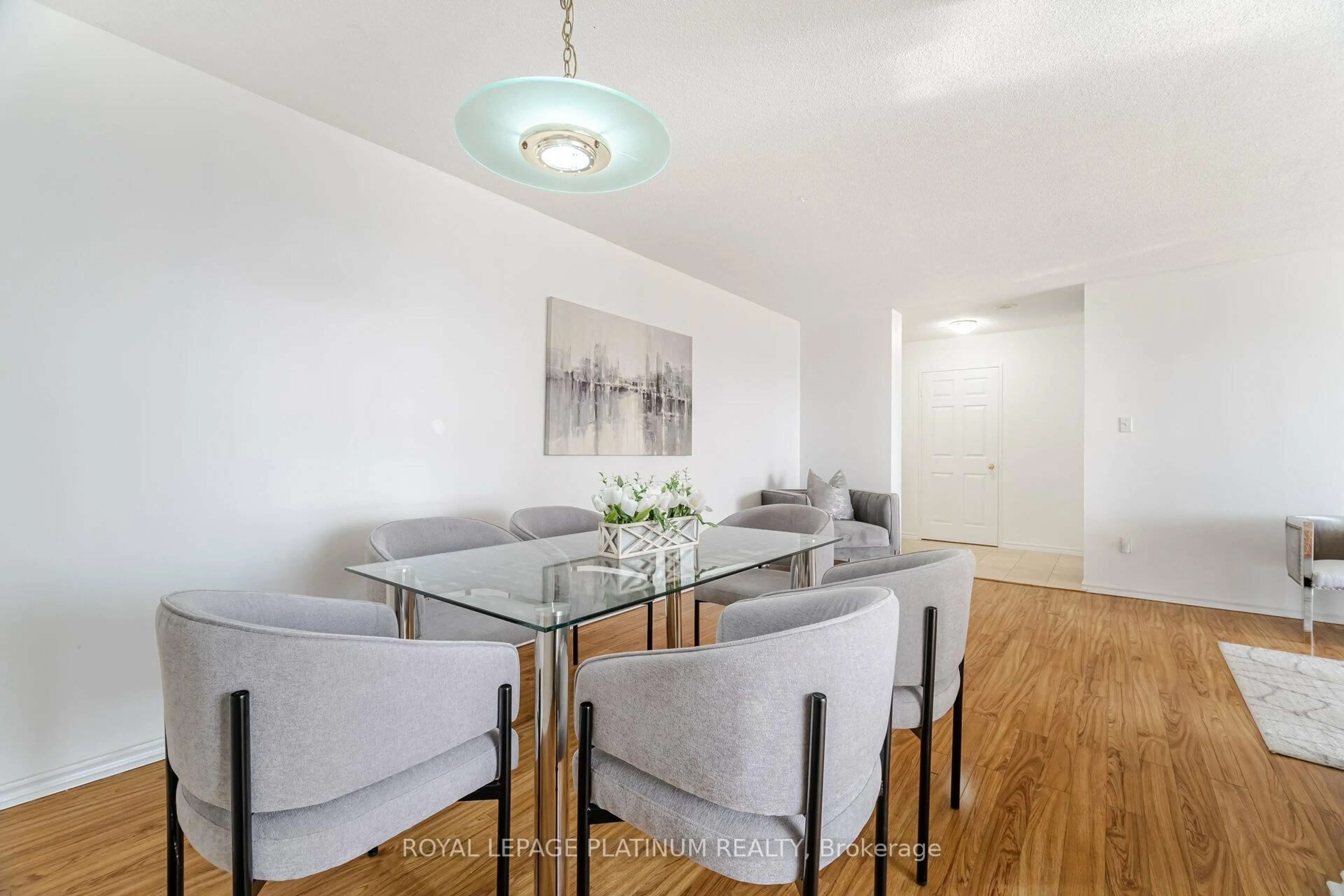 Dining room, wood/laminate floor for 30 Malta Ave #1005, Brampton Ontario L6Y 4S5