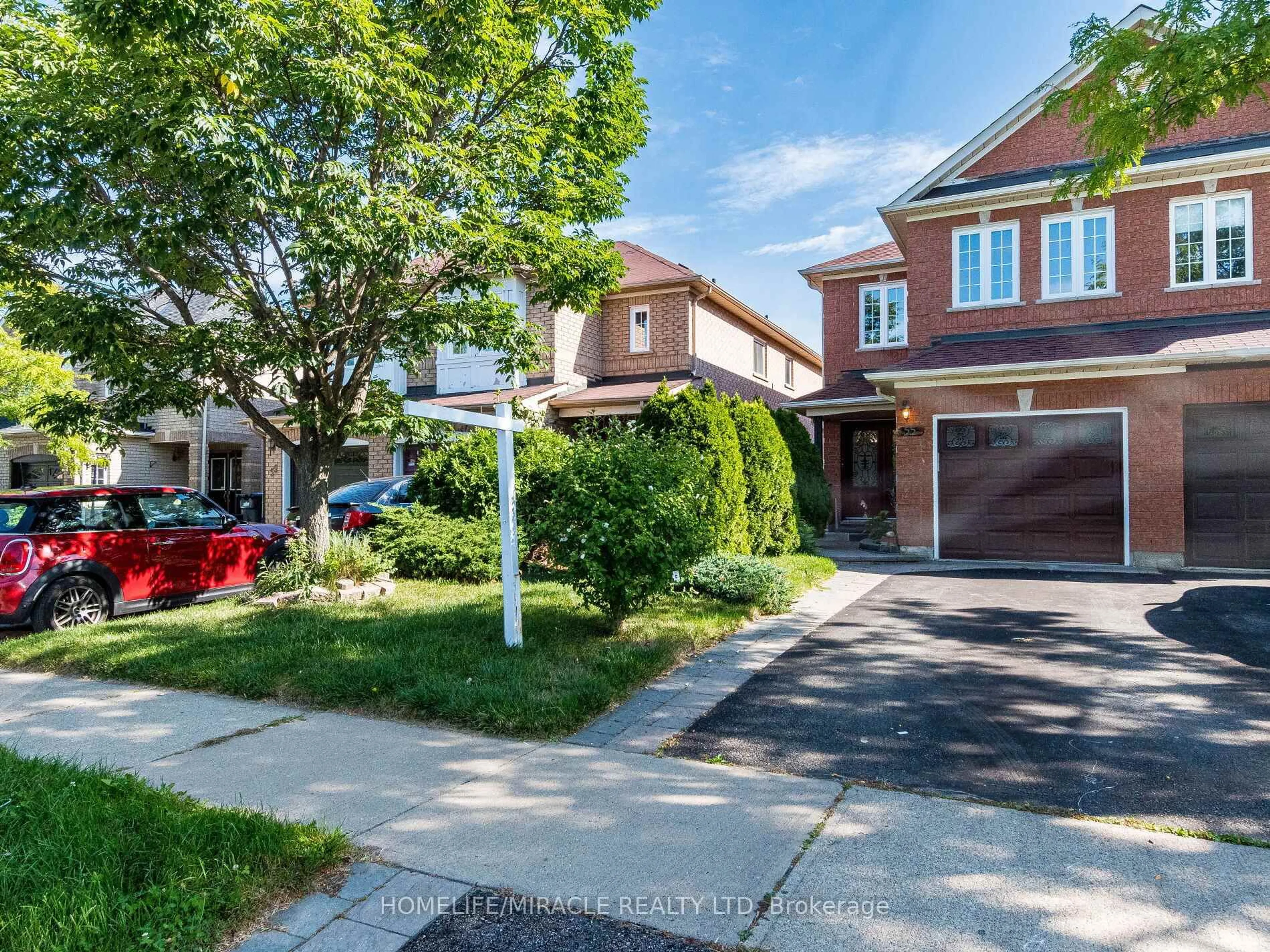 Home with brick exterior material, street for 55 Native Landing, Brampton Ontario L6X 5A7
