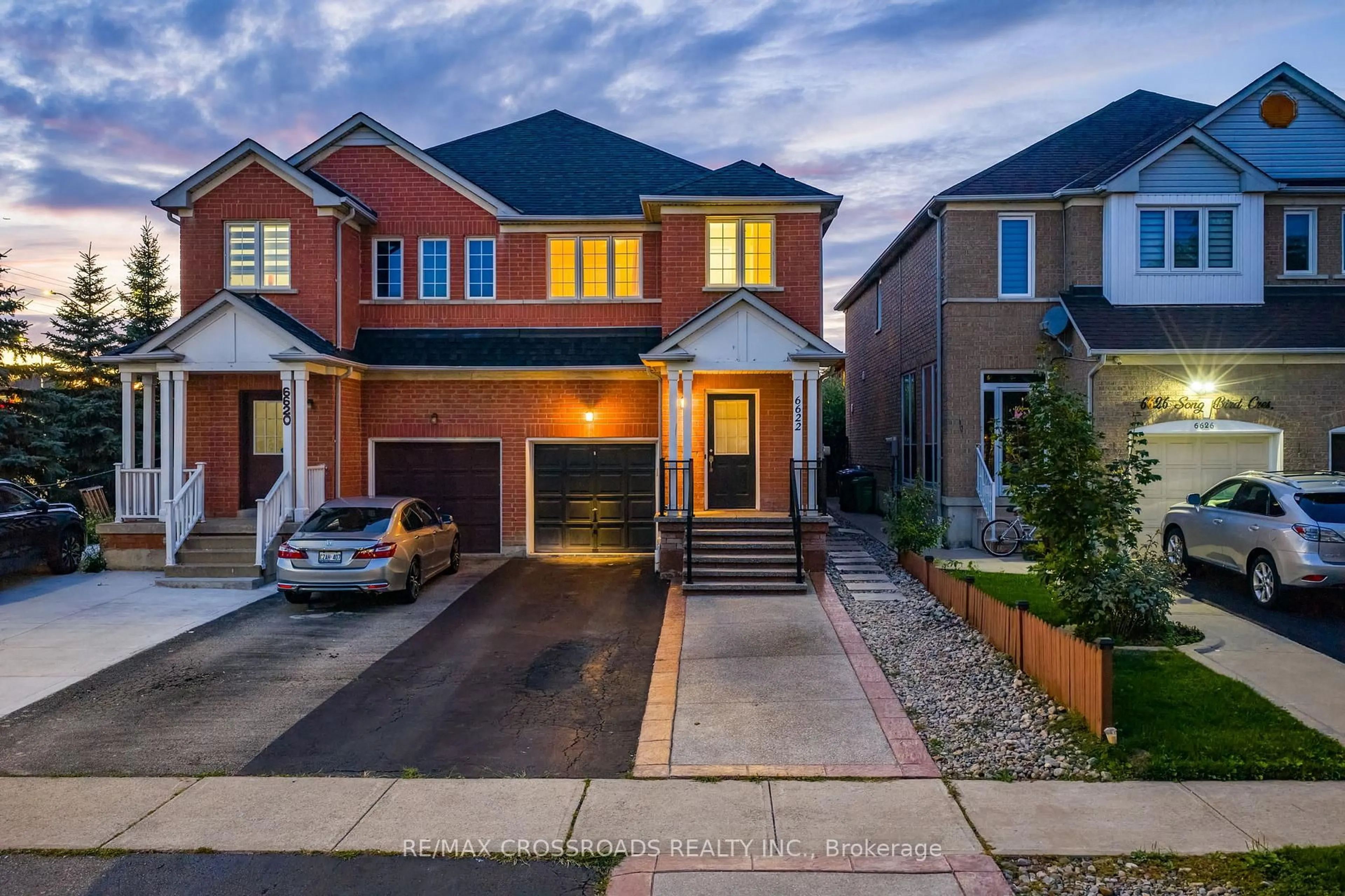Home with brick exterior material, street for 6622 Song Bird Cres, Mississauga Ontario L5W 1C9