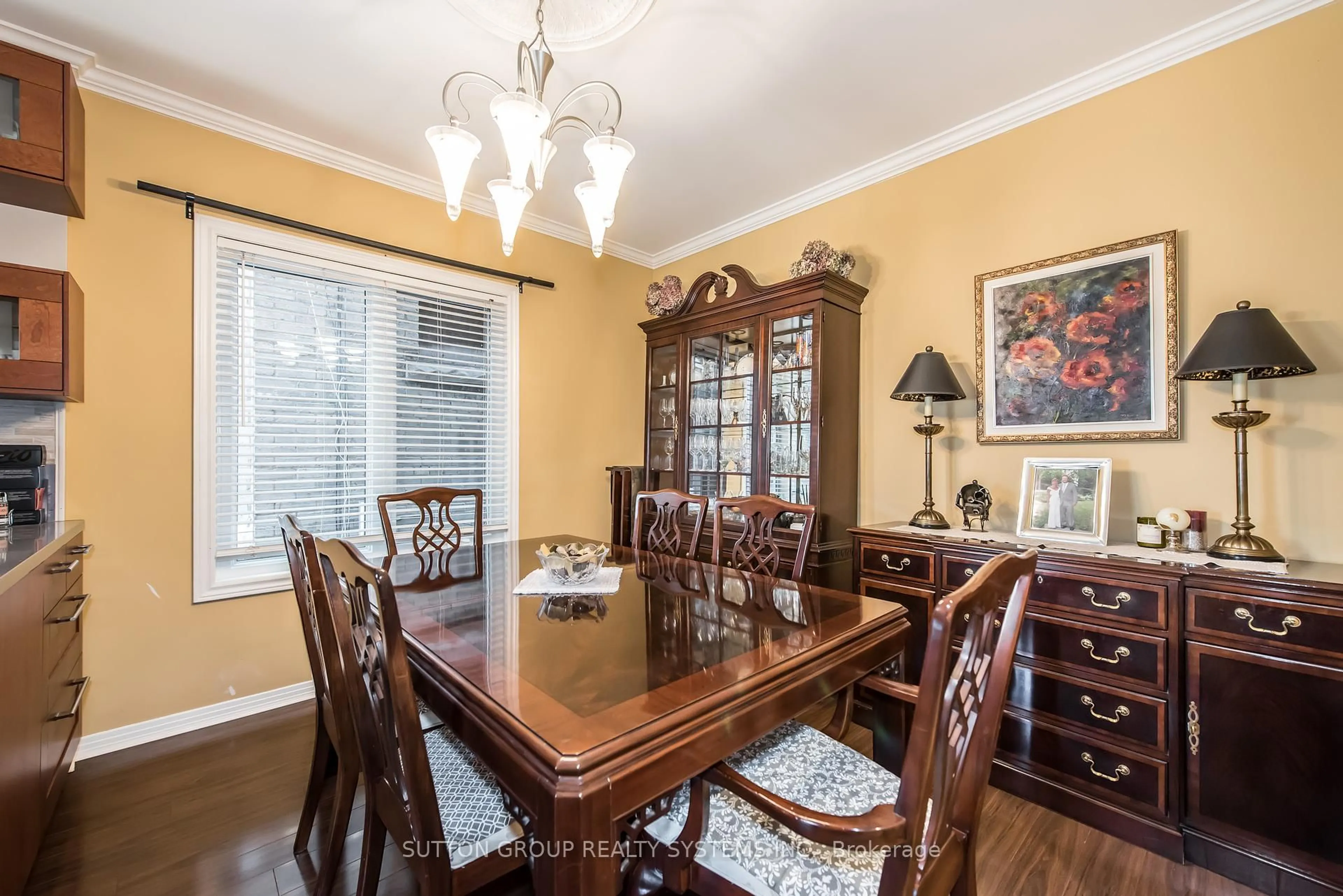 Dining room, wood/laminate floor for 574 Perth Ave, Toronto Ontario M6N 2W7