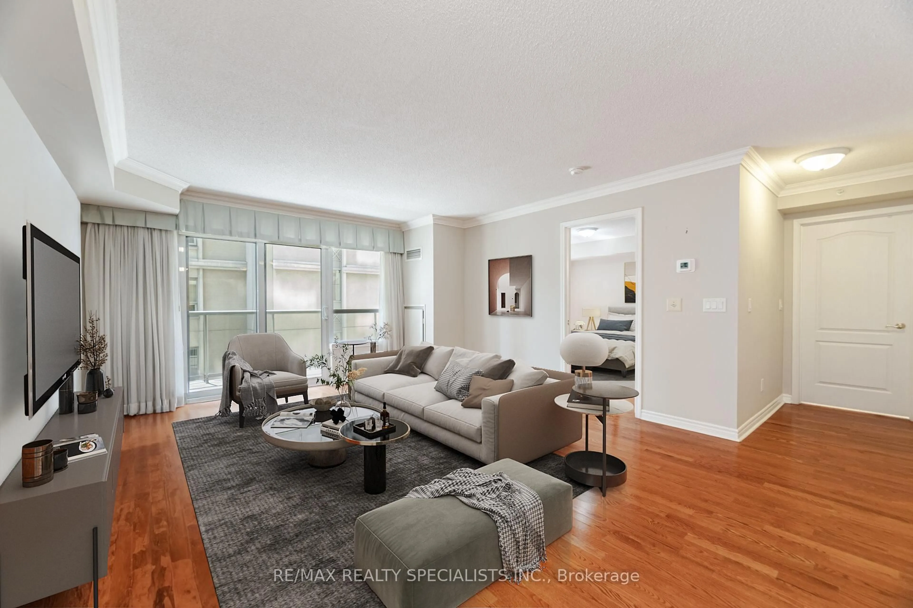 Living room with furniture, unknown for 350 Princess Royal Dr #604, Mississauga Ontario L5B 4N1