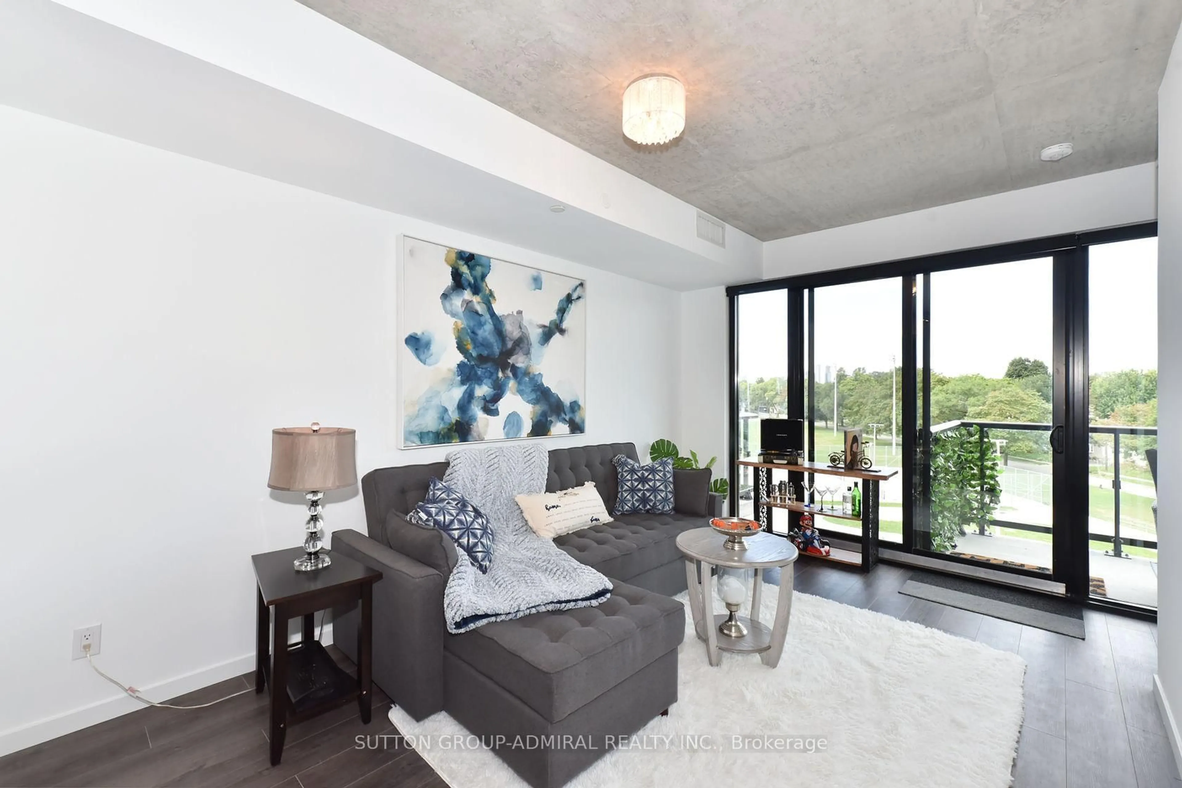Living room with furniture, unknown for 7 Smith Cres #404, Toronto Ontario M8Z 0G3