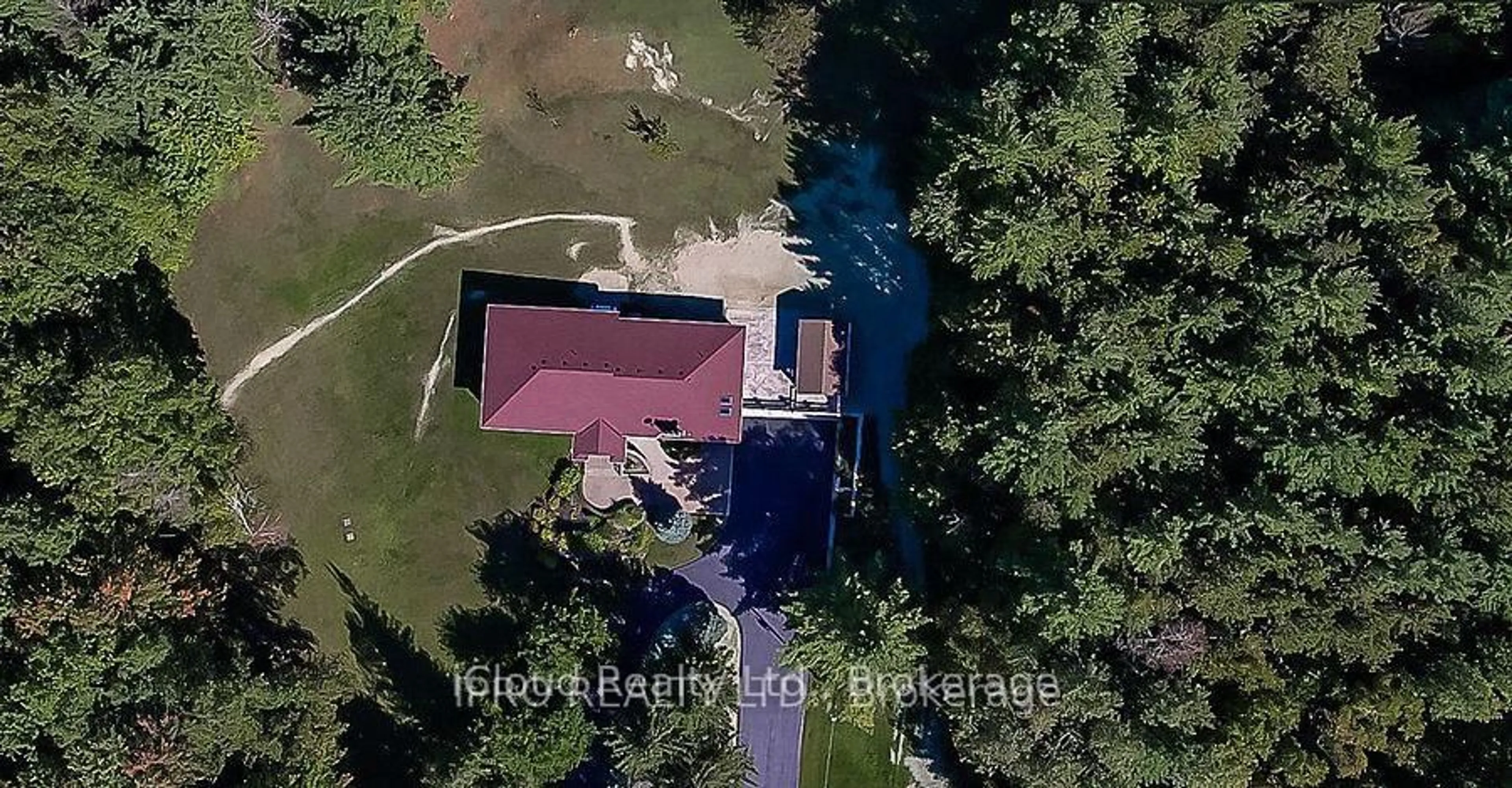 A pic from outside/outdoor area/front of a property/back of a property/a pic from drone, water/lake/river/ocean view for 8339 Finnerty Sdrd, Caledon Ontario L0N 1E0