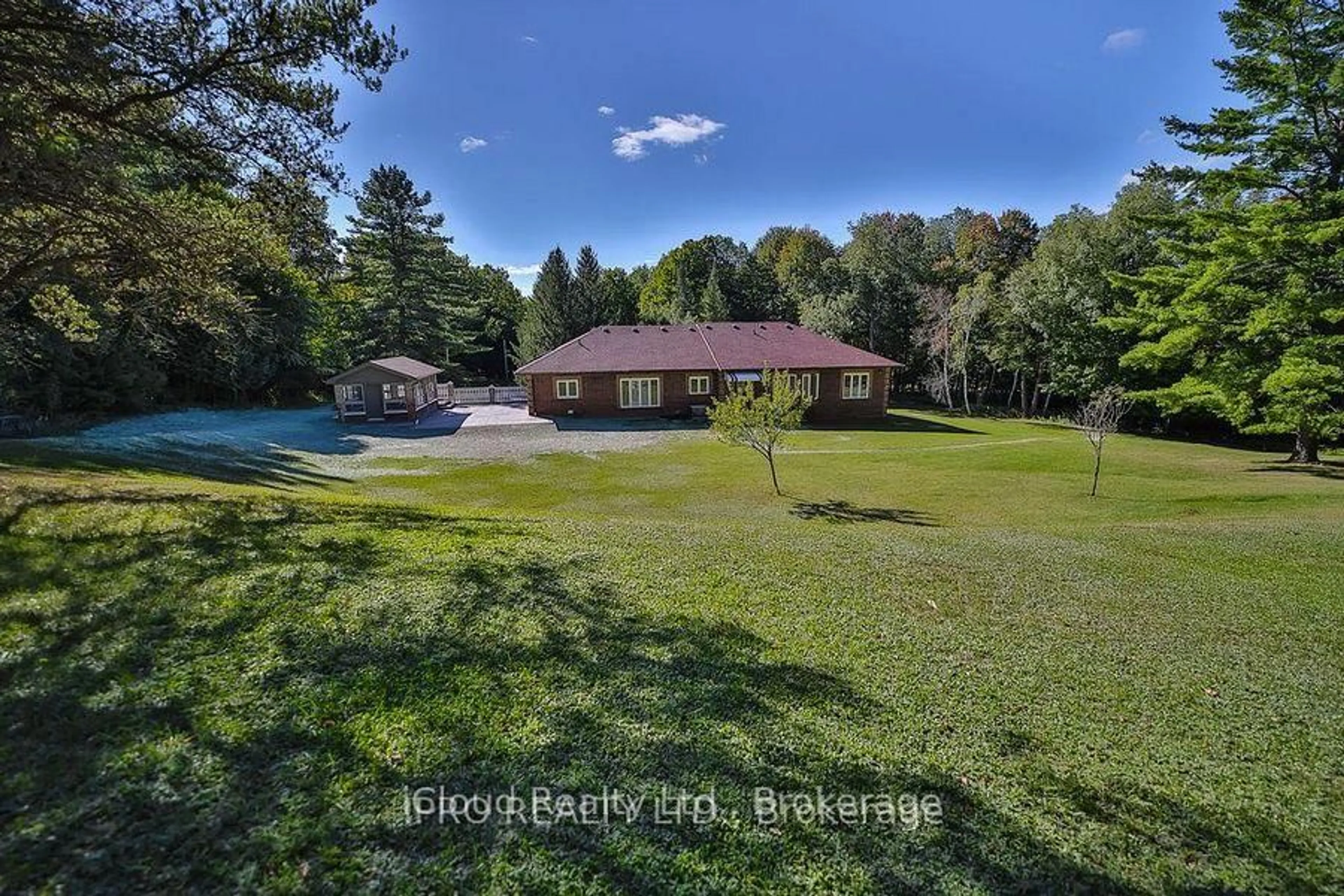 A pic from outside/outdoor area/front of a property/back of a property/a pic from drone, water/lake/river/ocean view for 8339 Finnerty Sdrd, Caledon Ontario L0N 1E0