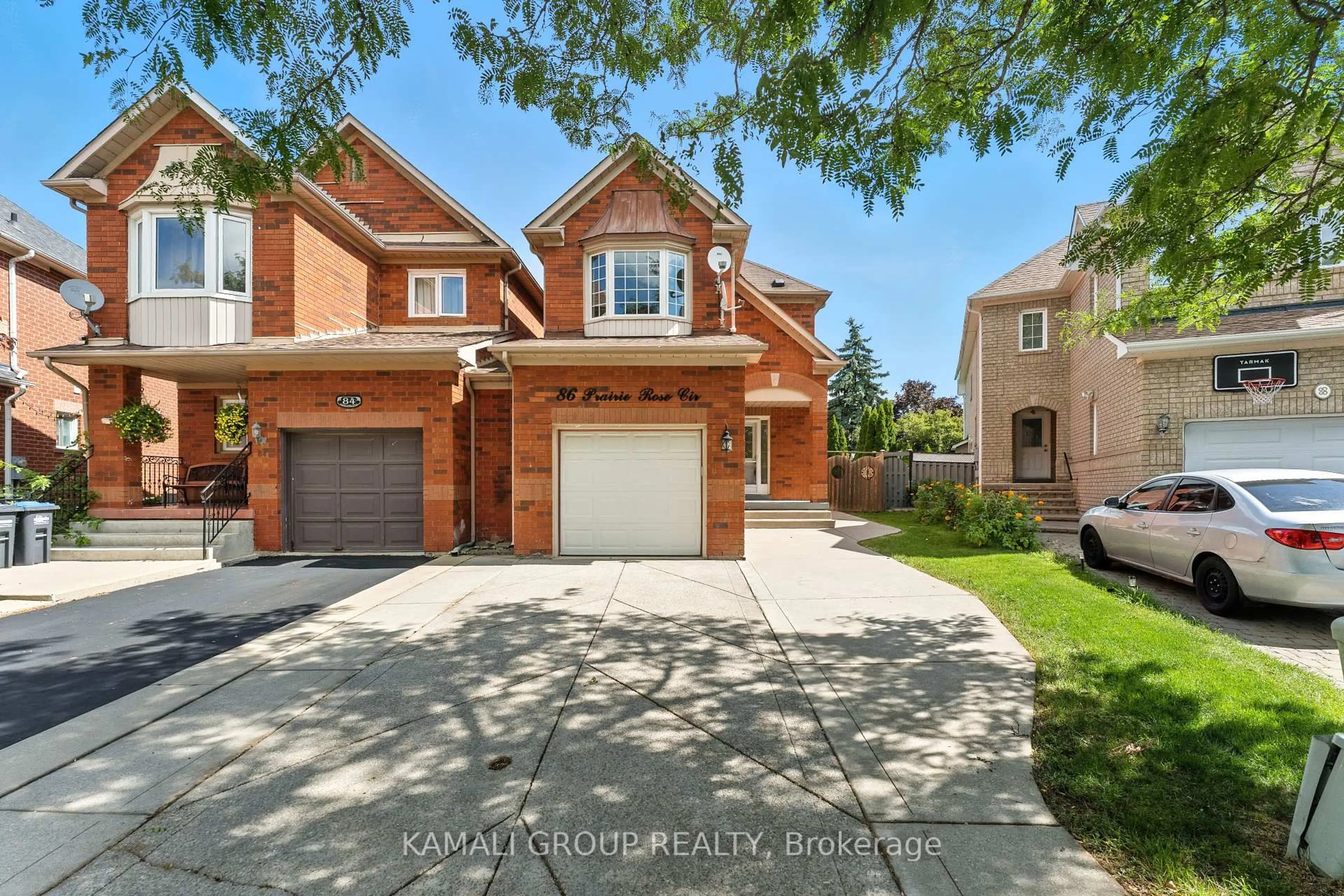 Home with brick exterior material, street for 86 Prairie Rose Circ, Brampton Ontario L6R 1R7