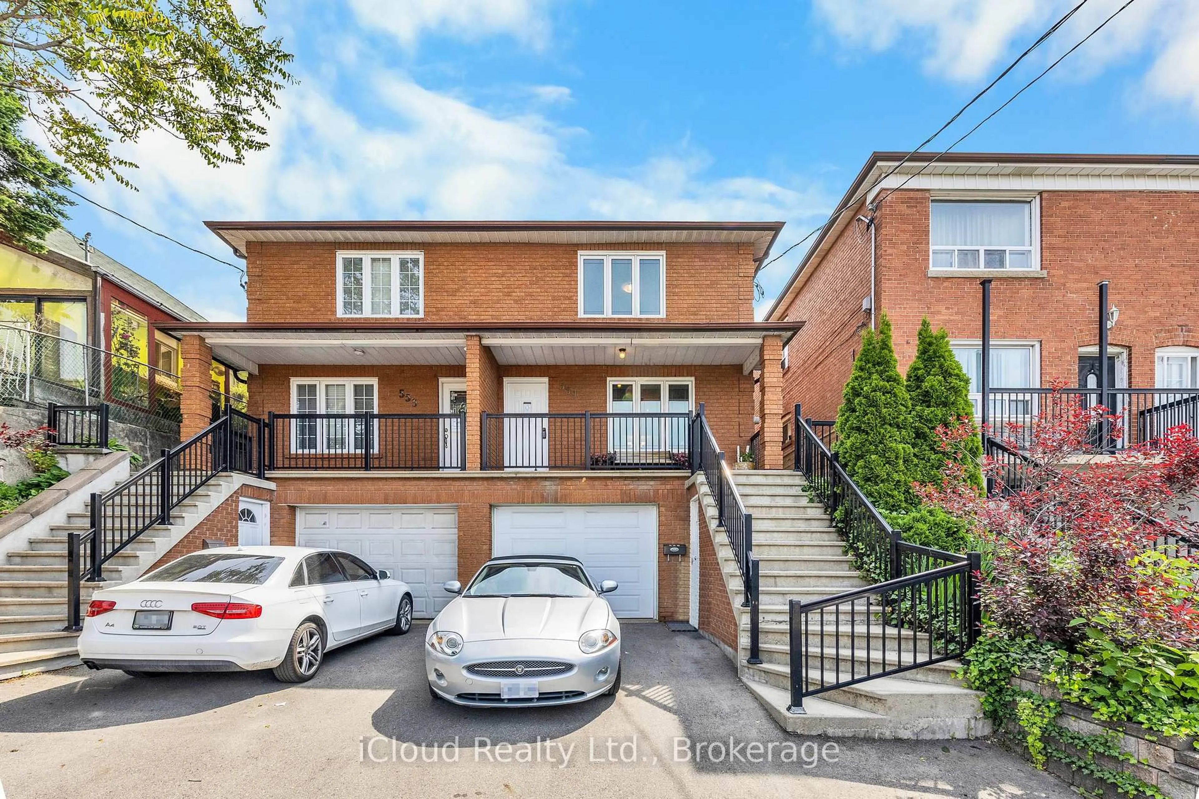 Home with brick exterior material, street for 551 Caledonia Rd, Toronto Ontario M6E 4V3