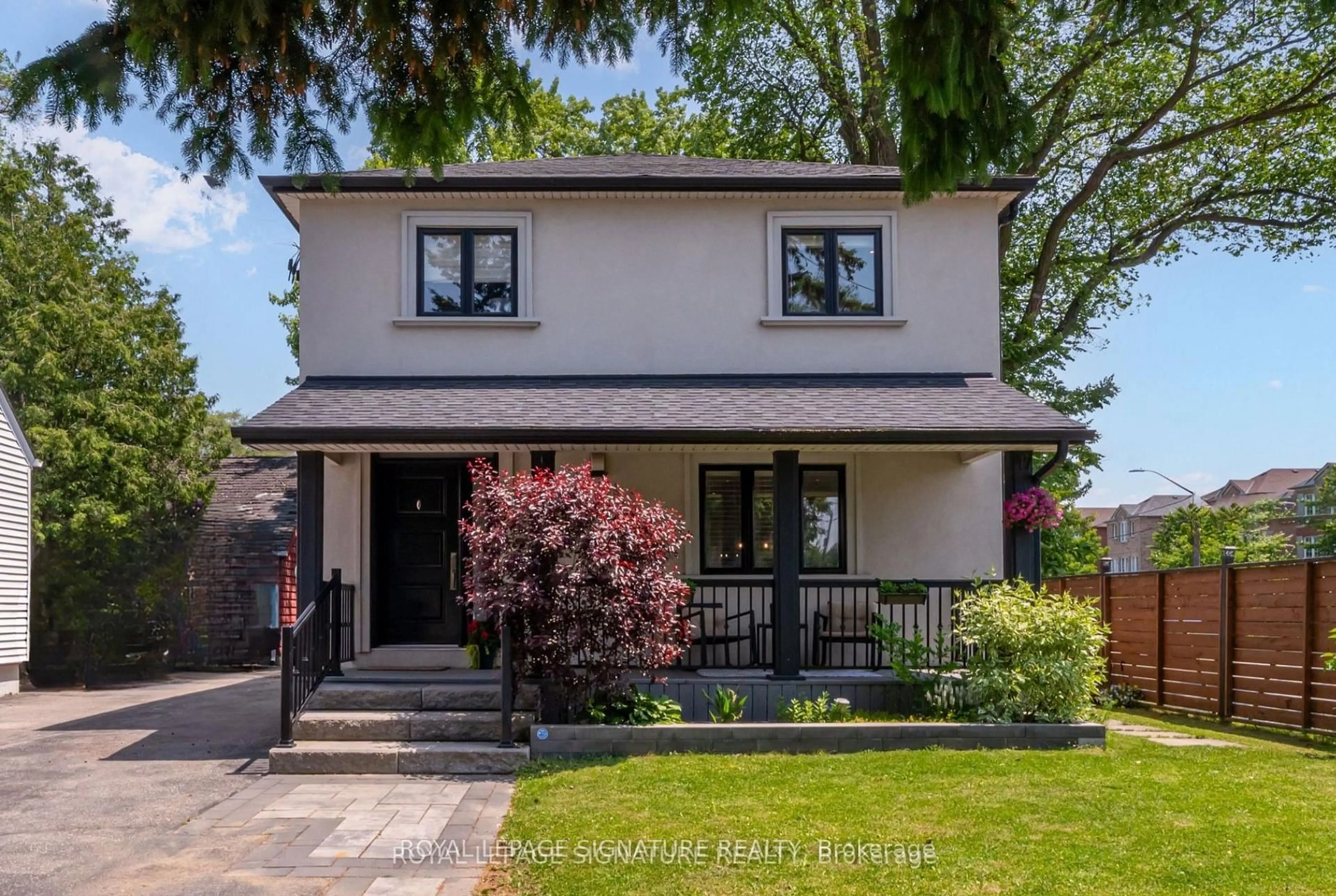 Home with brick exterior material, street for 1 Chiswick Ave, Toronto Ontario M6M 4T5