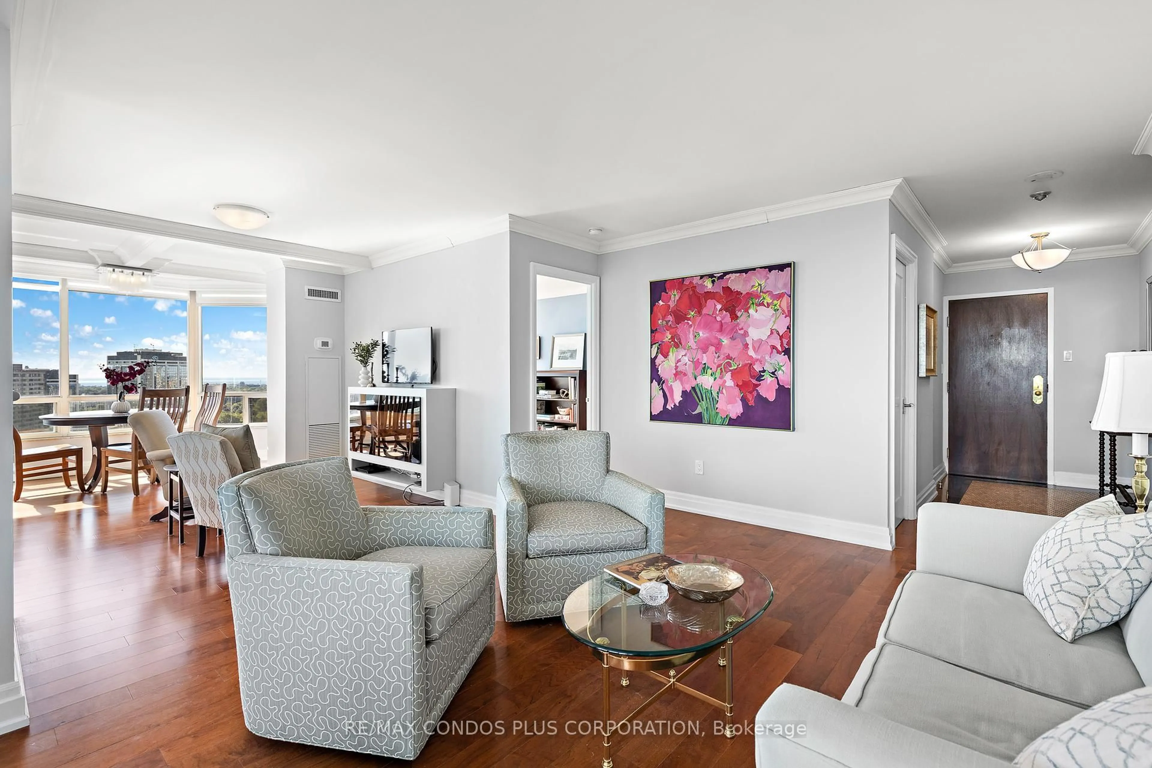 Living room with furniture, unknown for 1300 Islington Ave #2507, Toronto Ontario M9A 5C4