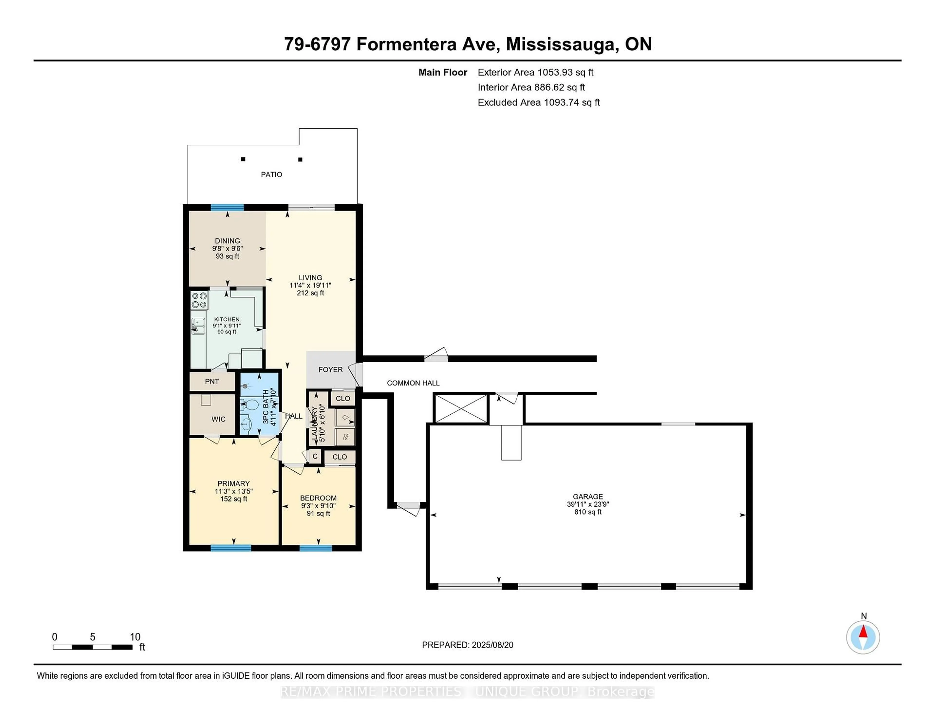 Floor plan for 6797 Formentera Ave #79, Mississauga Ontario L5N 2L6