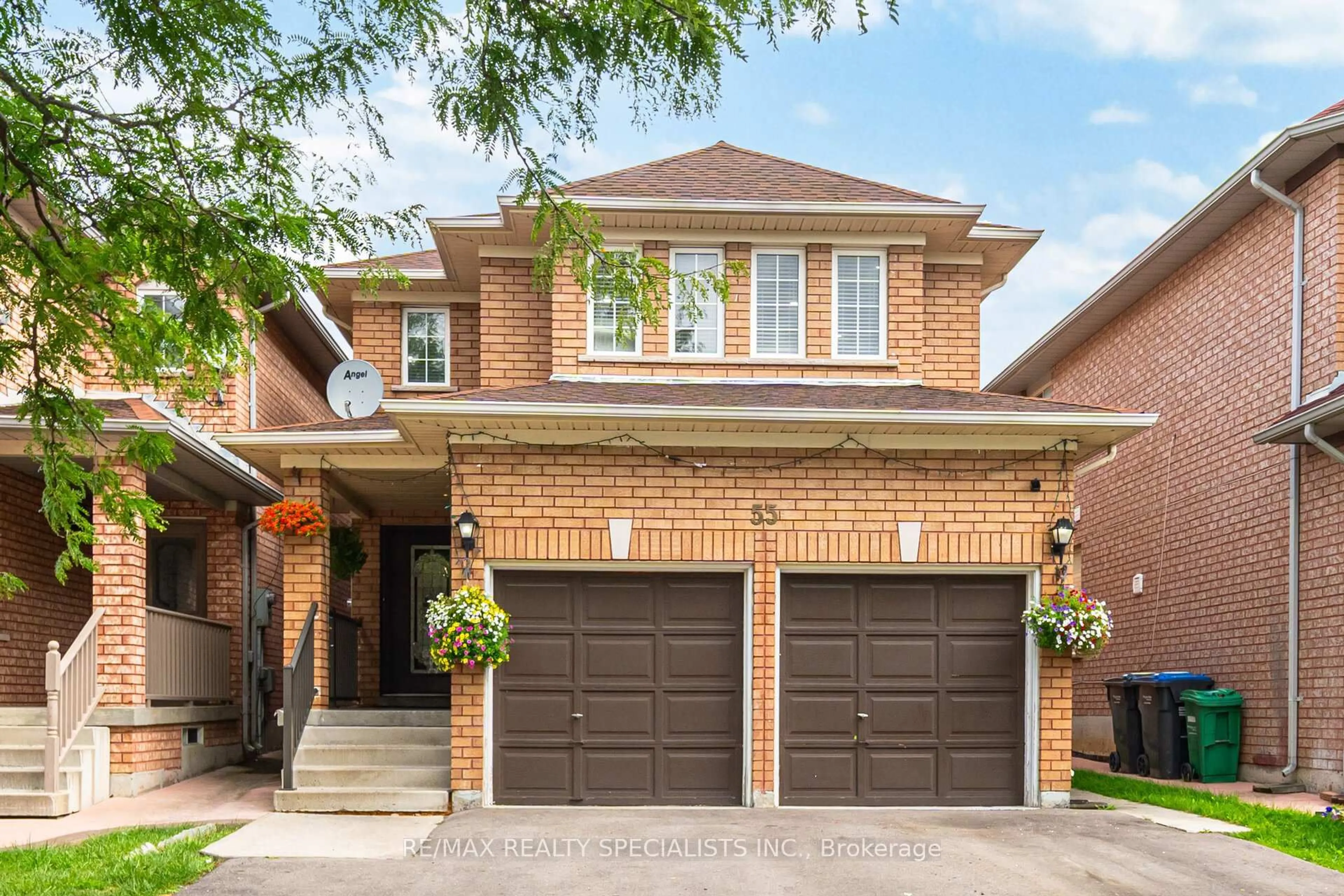 Home with brick exterior material, street for 55 Golden Eagle Rd, Brampton Ontario L6R 1Z4