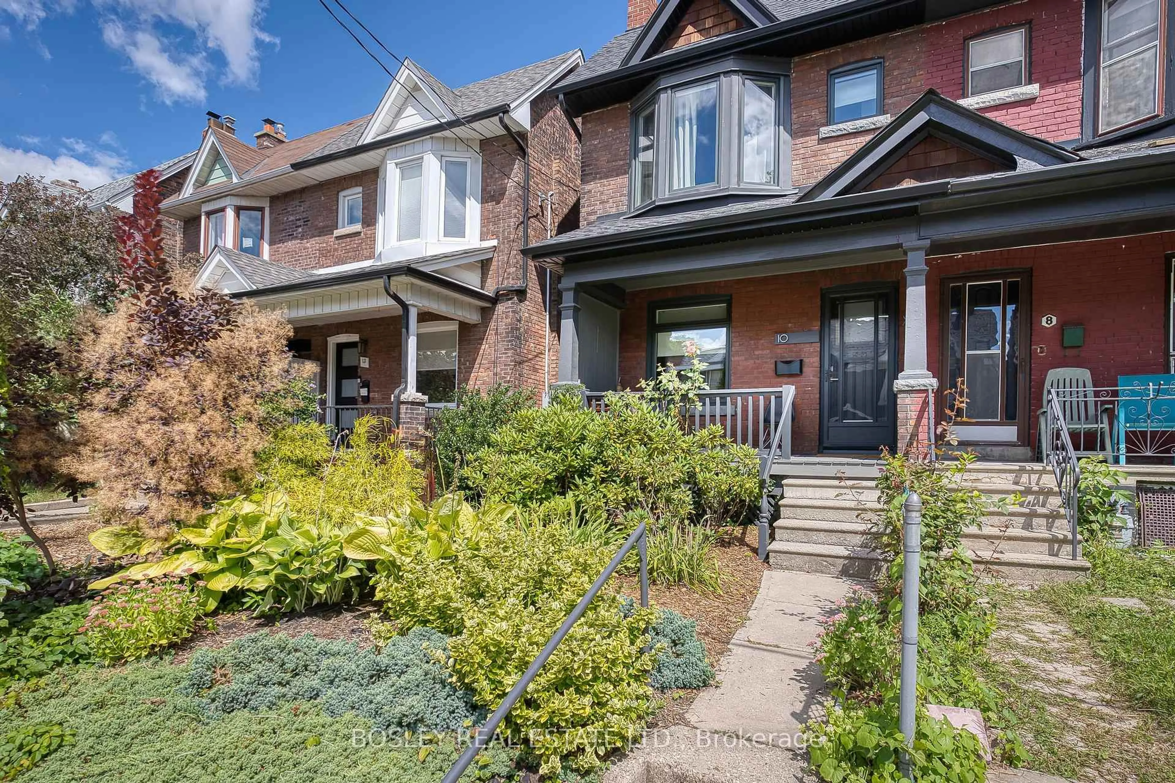 Home with brick exterior material, street for 10 Herman Ave, Toronto Ontario M6R 1Y2