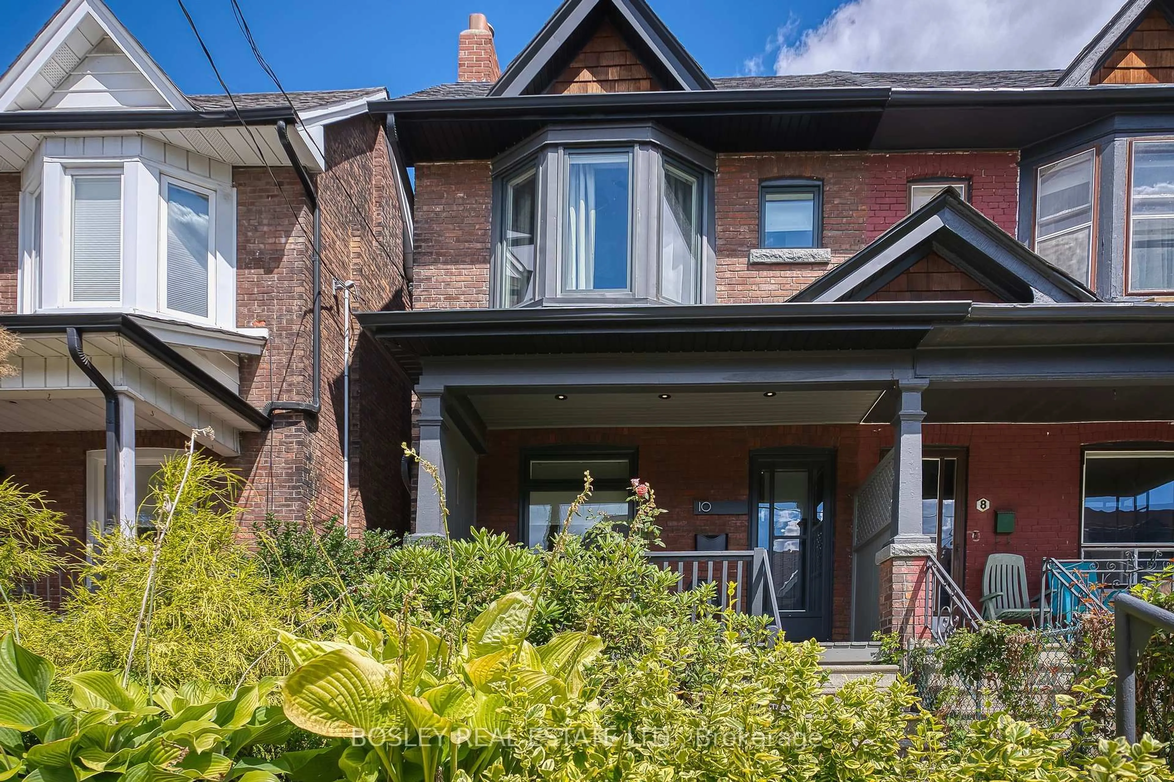 Home with brick exterior material, street for 10 Herman Ave, Toronto Ontario M6R 1Y2