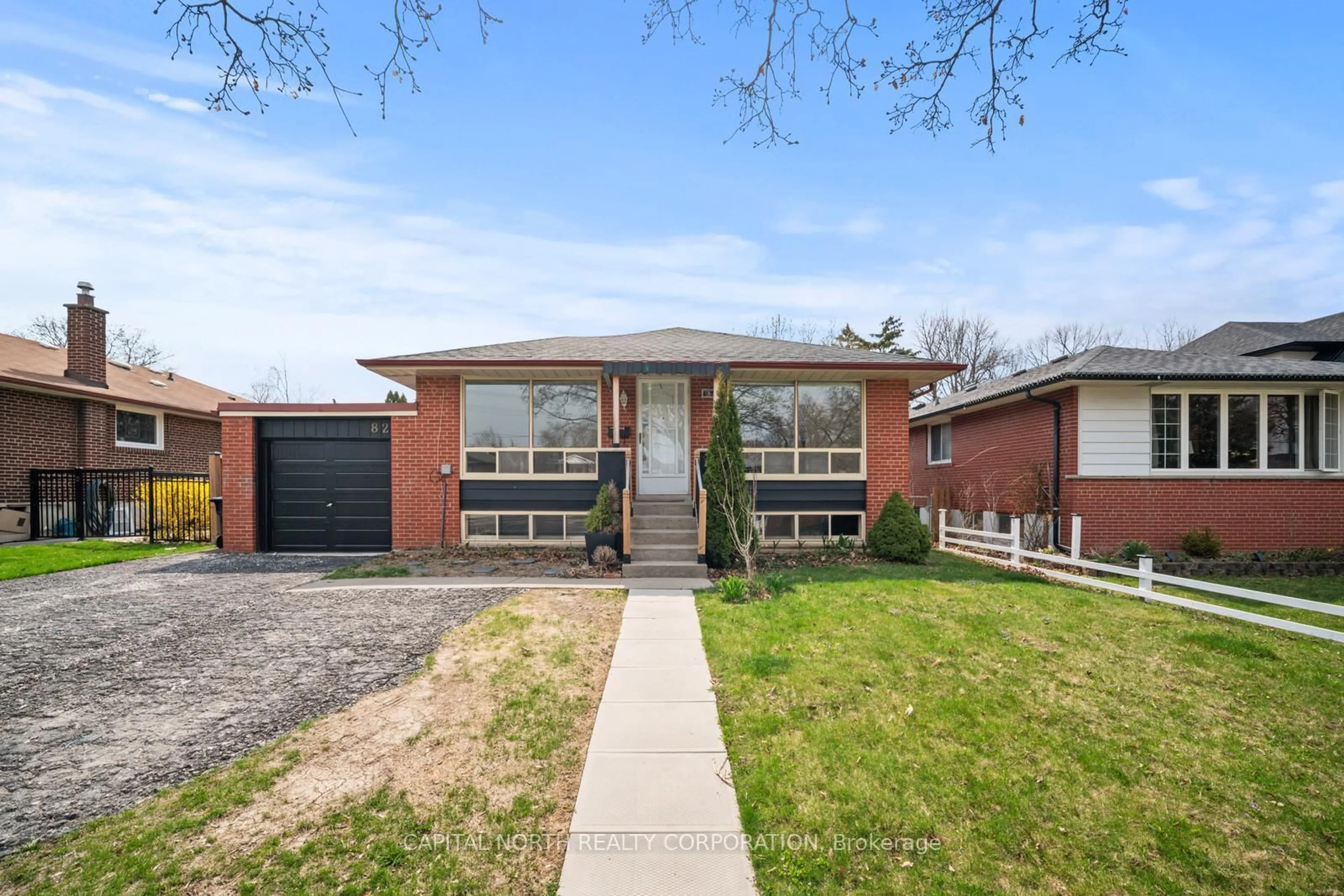 Home with brick exterior material, street for 82 Celestine Dr, Toronto Ontario M9R 3N4