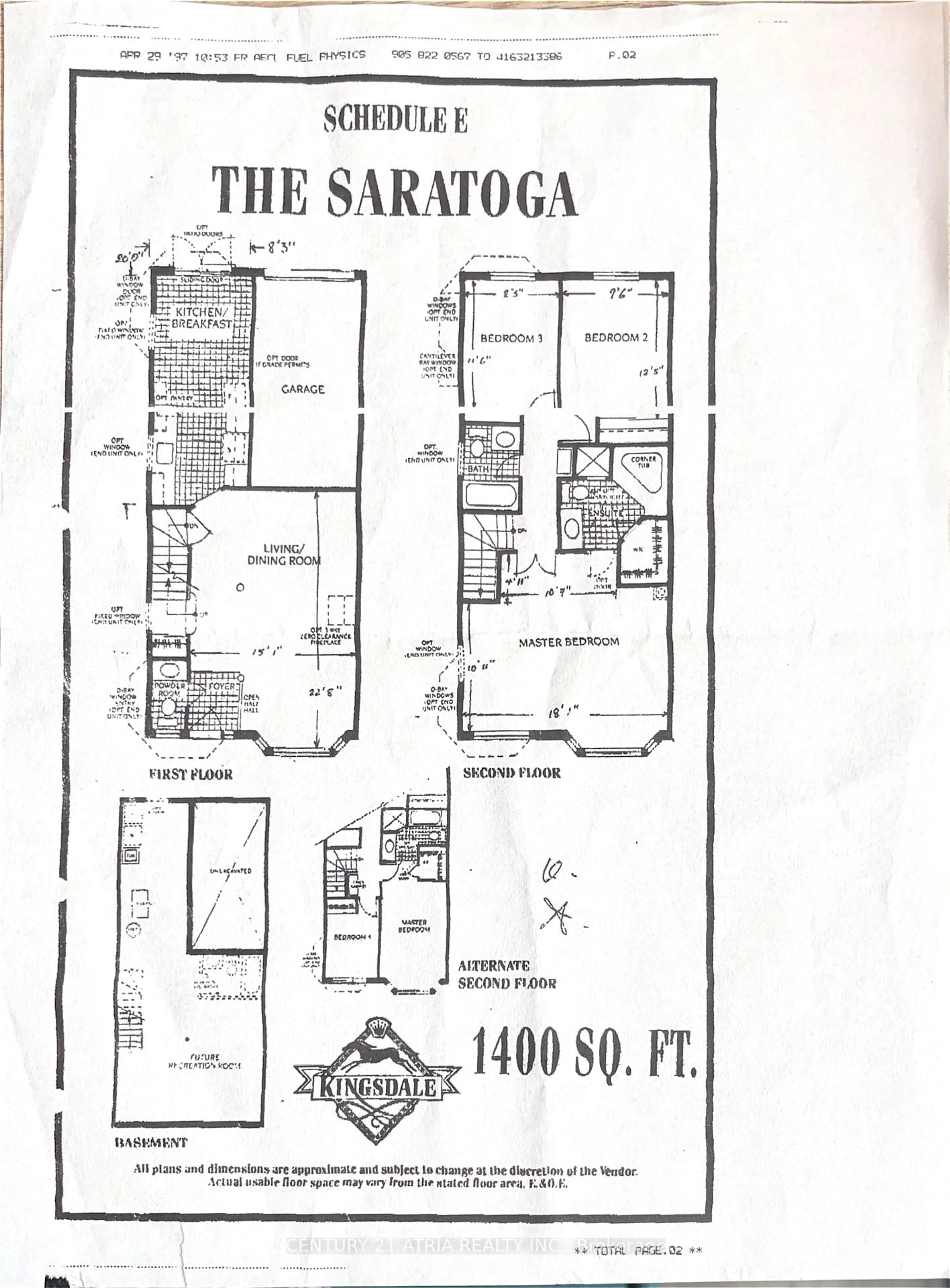 Floor plan for 1485 Torrington Dr #33, Mississauga Ontario L5V 1Y3