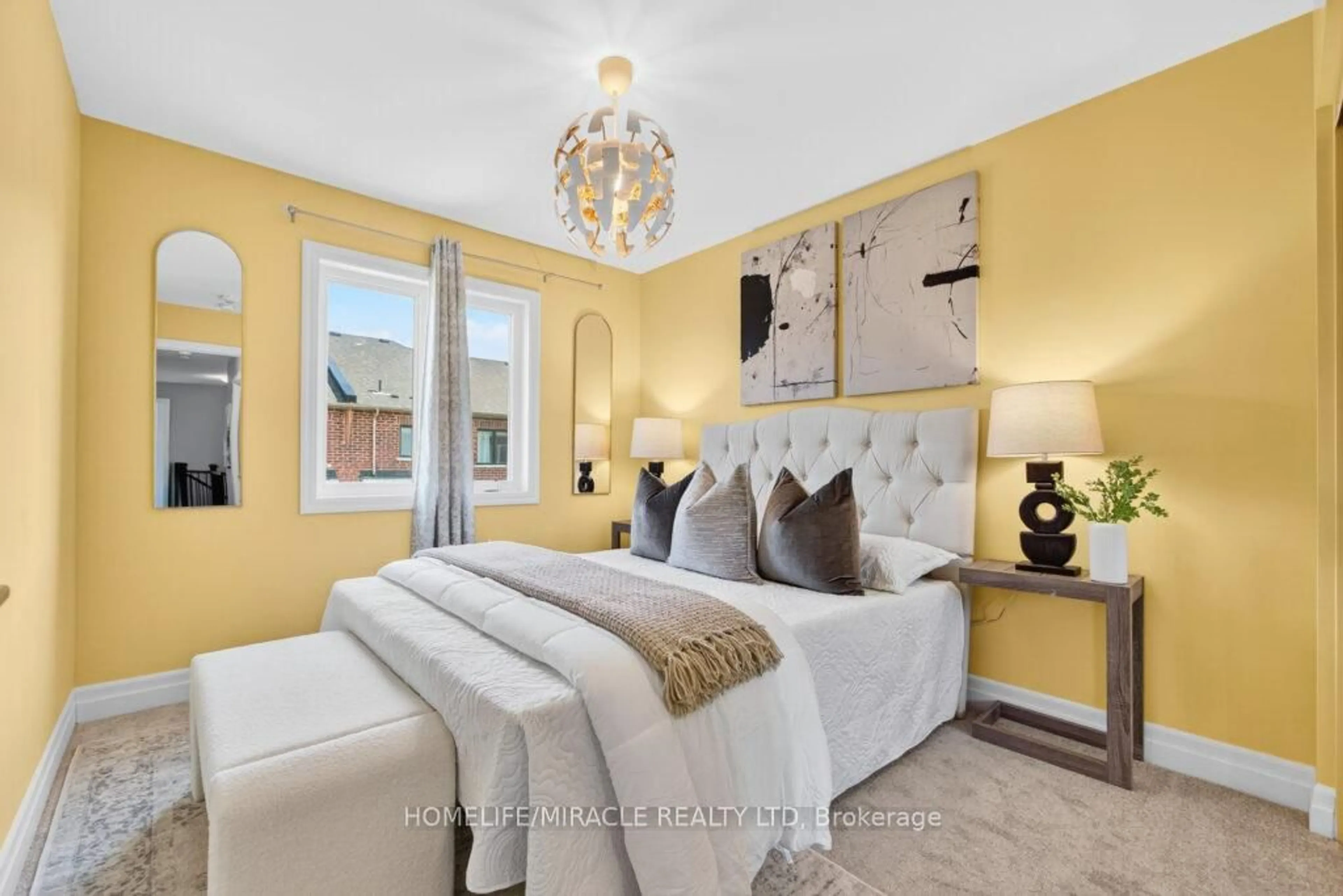 Bedroom with bed, unknown for 1681 Sauble Crt, Milton Ontario L9E 1Y6