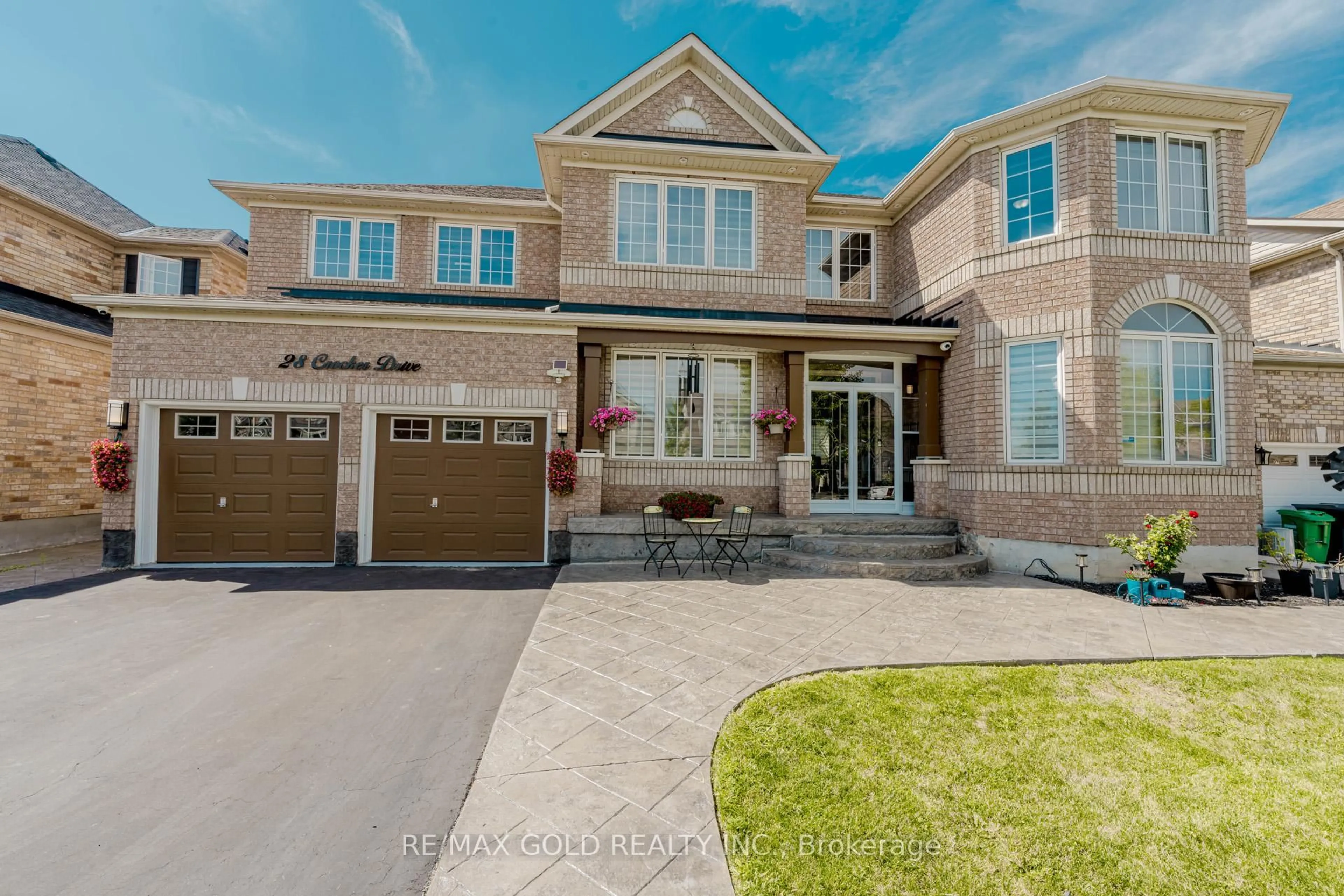 Home with brick exterior material, street for 28 Crocker Dr, Brampton Ontario L6P 1M8