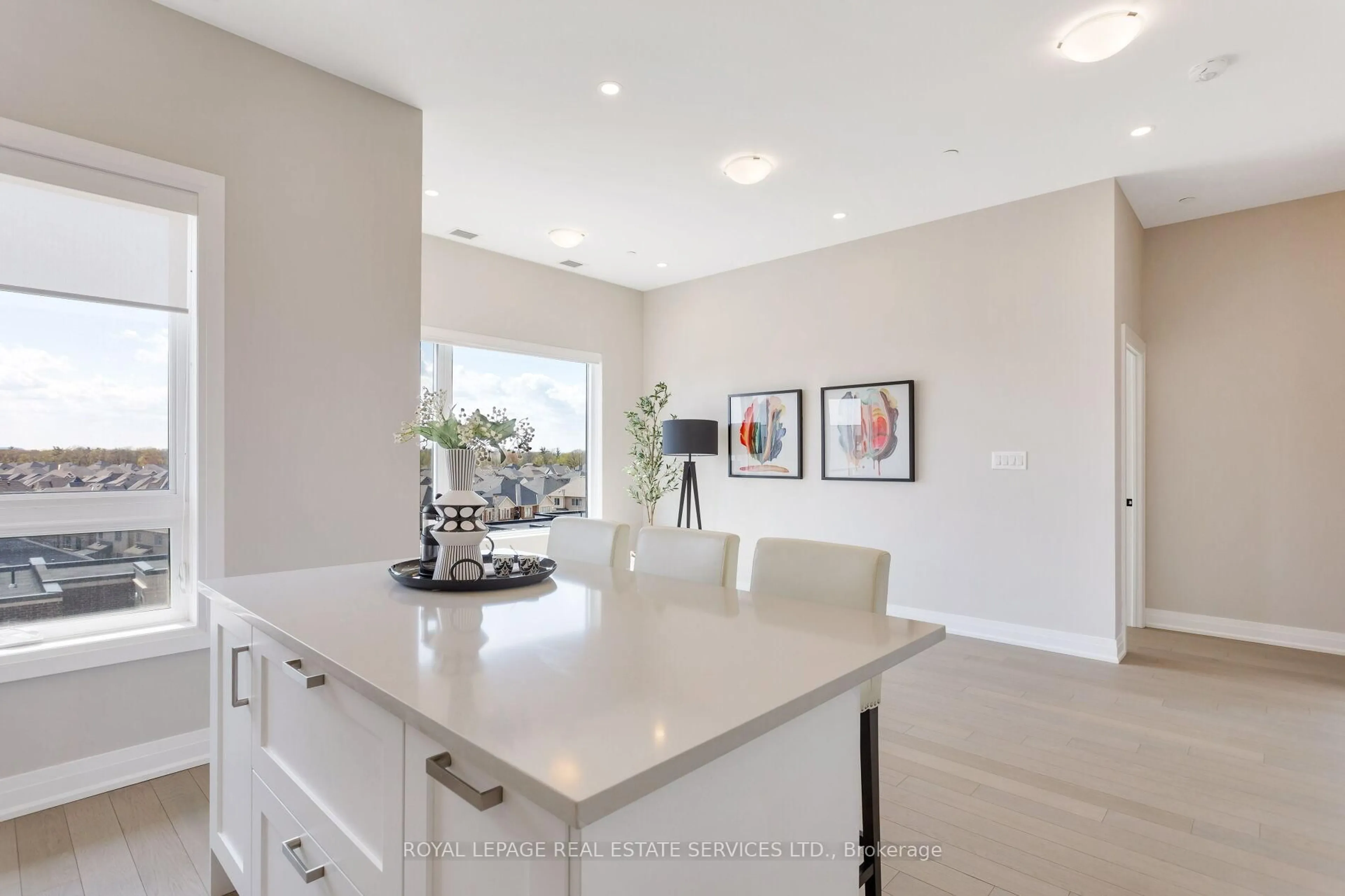 Contemporary kitchen, ceramic/tile floor for 3285 Carding Mill Tr #503, Oakville Ontario L6M 5P8