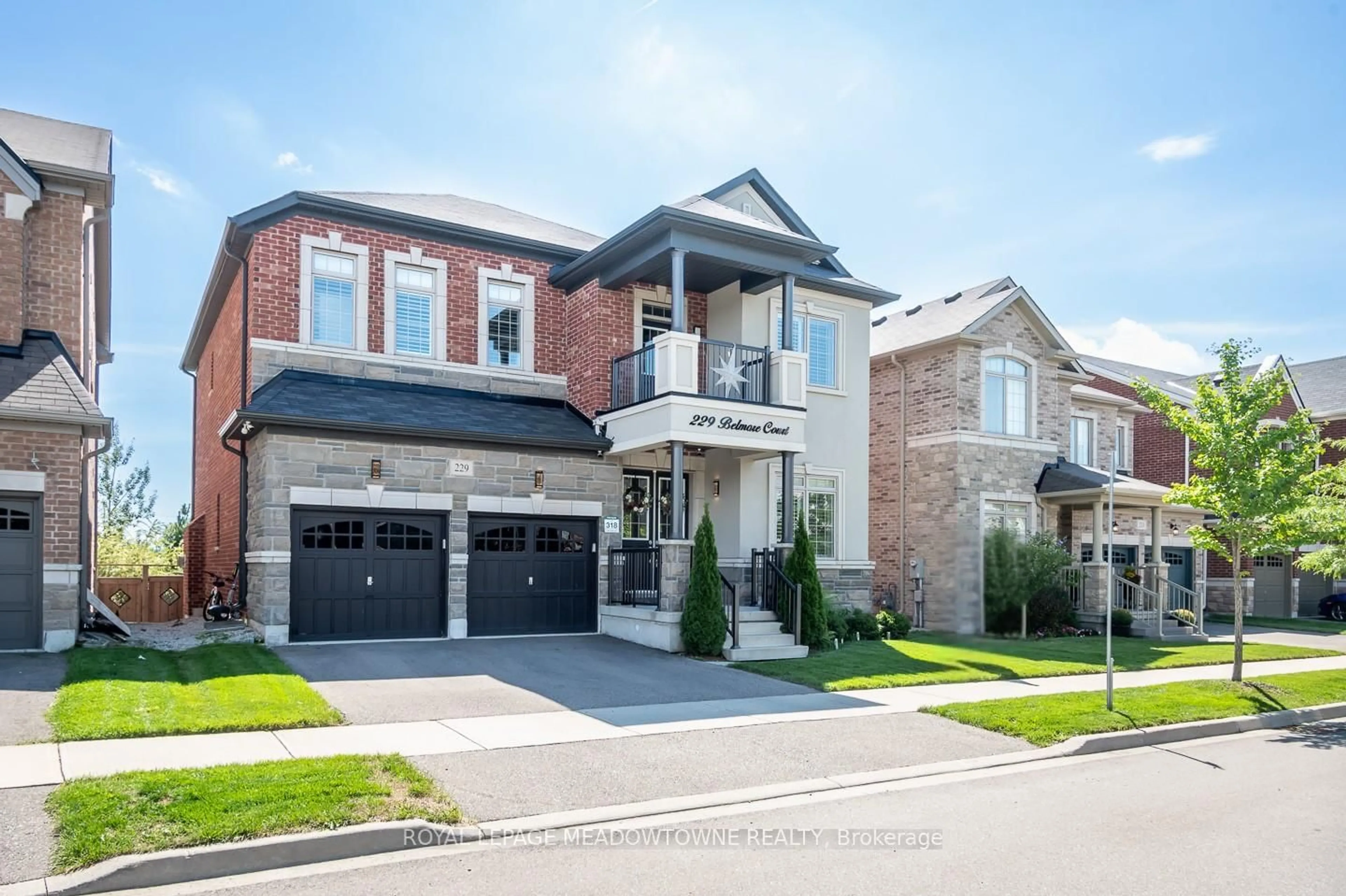 Home with brick exterior material, street for 229 Belmore Crt, Milton Ontario L9E 1H5