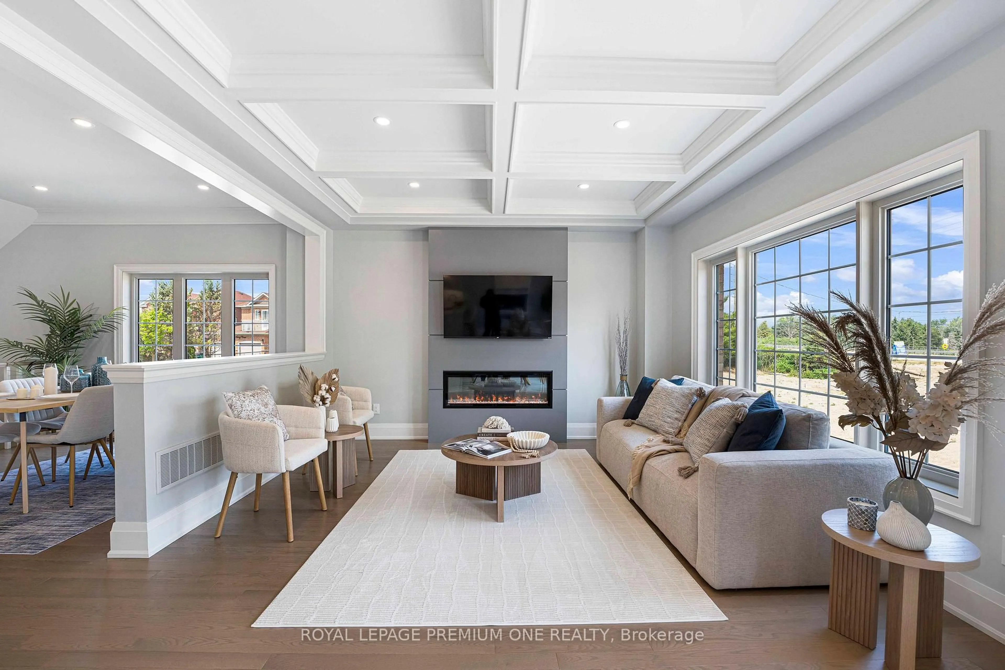 Living room with furniture, unknown for 12 Jack Kenny Crt, Caledon Ontario L7E 2M5