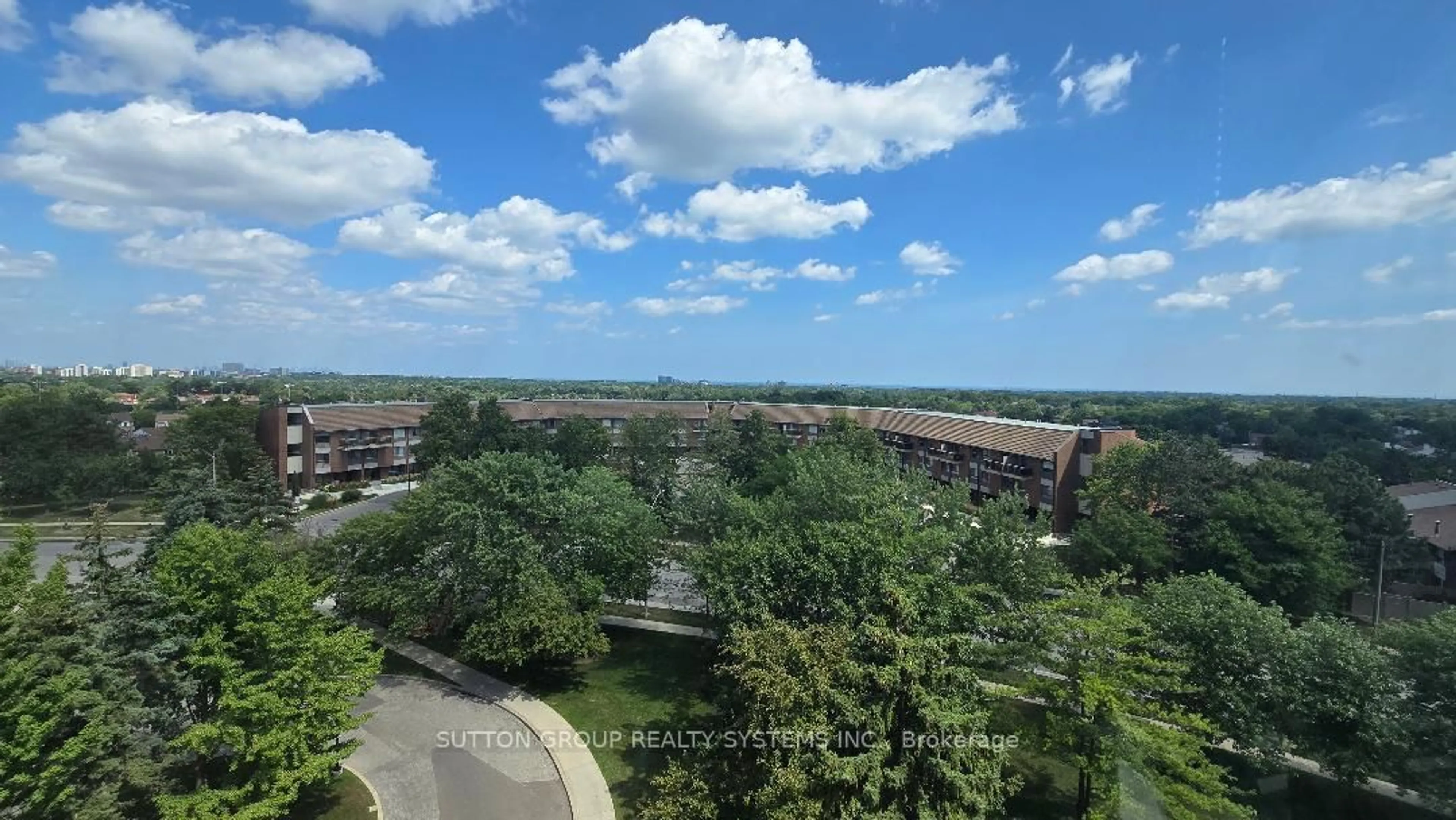 A pic from outside/outdoor area/front of a property/back of a property/a pic from drone, city buildings view from balcony for 1001 Cedarglen Gate #619, Mississauga Ontario L5C 4R2