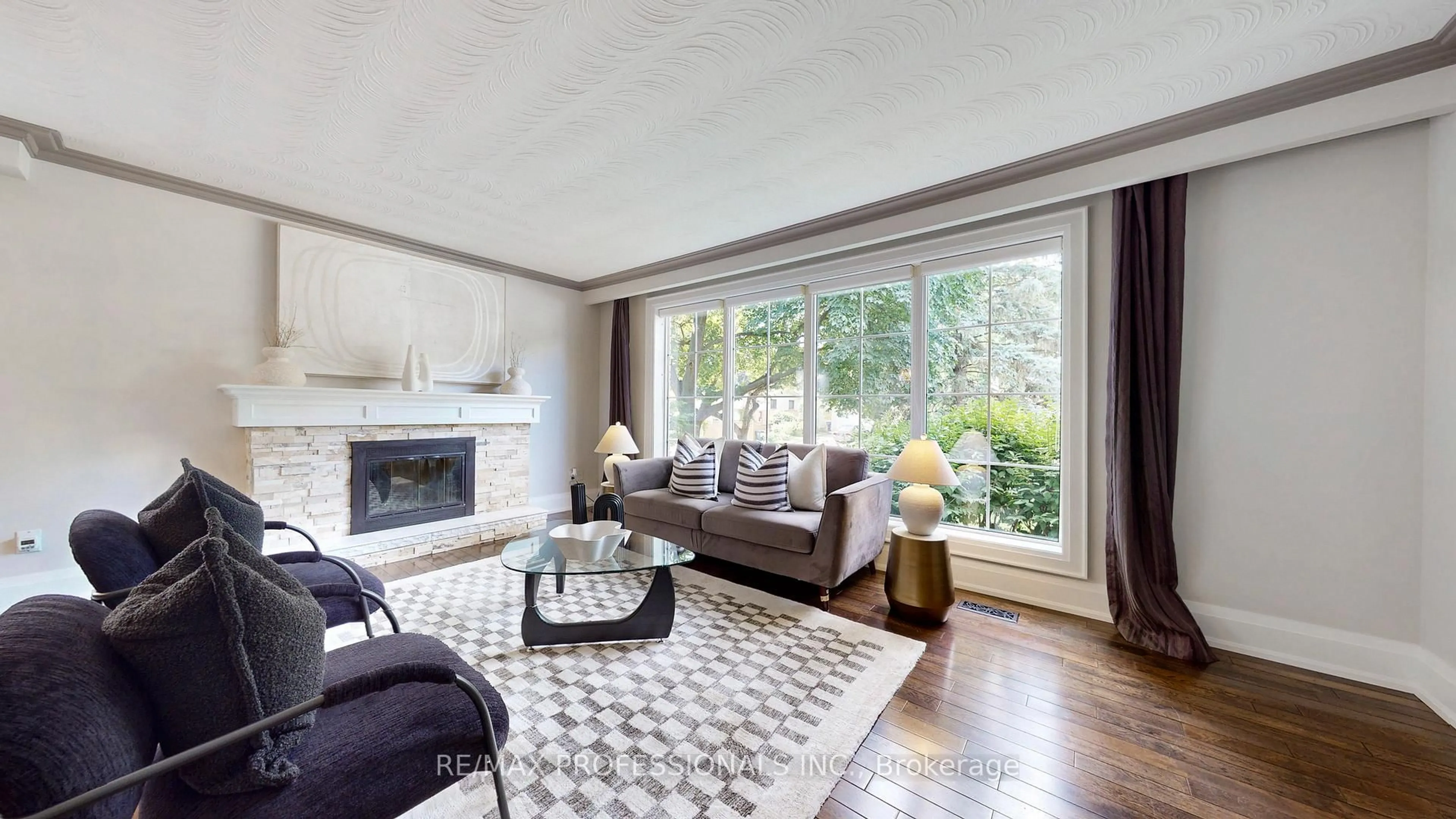 Living room with furniture, unknown for 5 Grasspoint Cres, Toronto Ontario M9C 2T9
