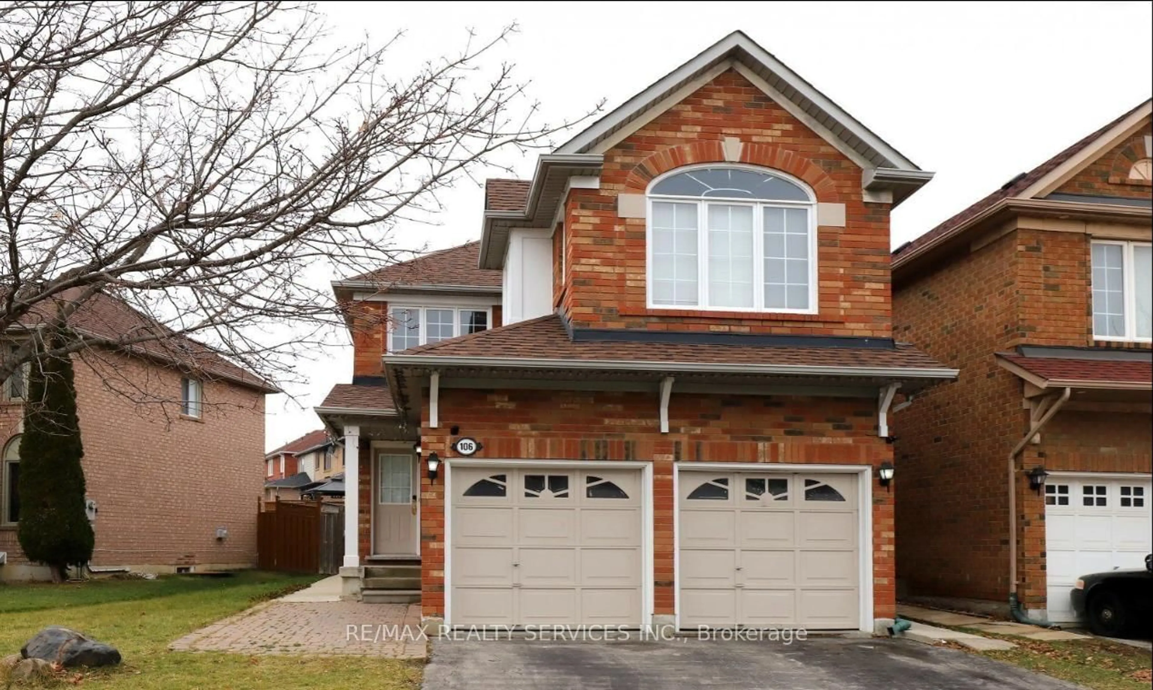 Home with brick exterior material, street for 106 Narrow Valley Cres, Brampton Ontario L6R 2M6