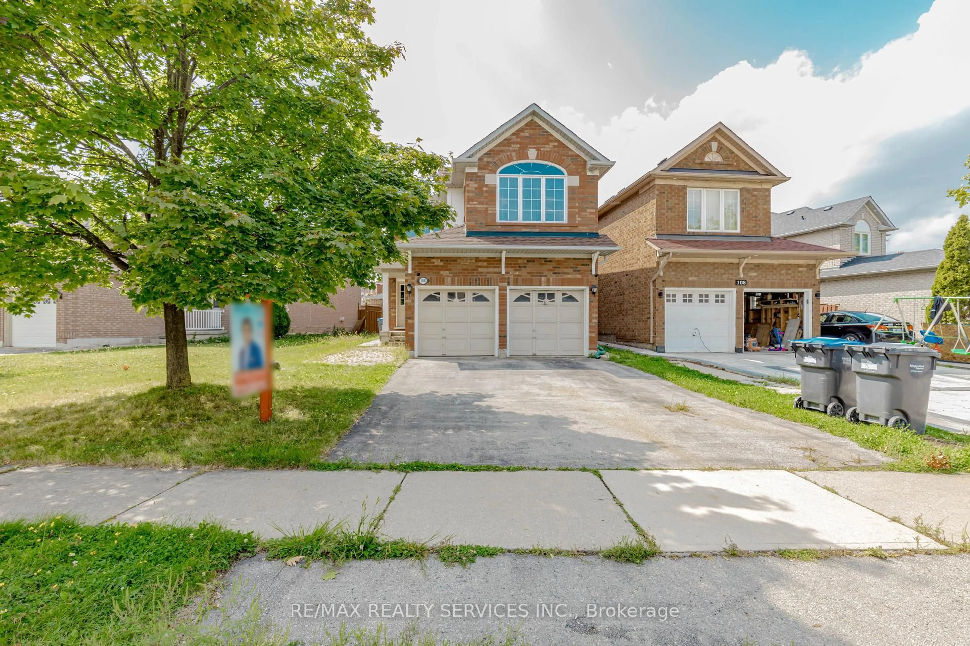 Home with brick exterior material, street for 106 Narrow Valley Cres, Brampton Ontario L6R 2M6