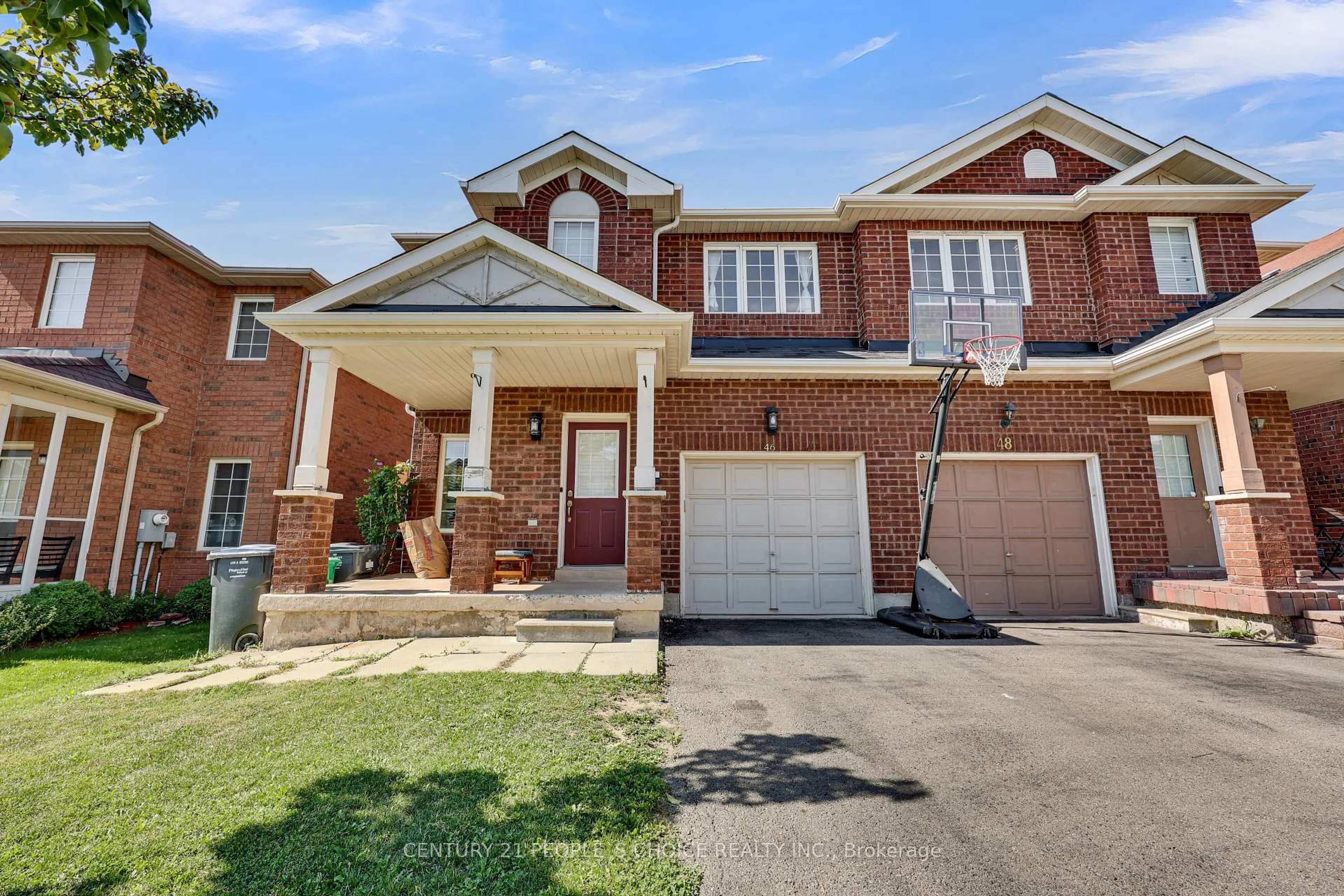 Home with brick exterior material, street for 46 Commodore Dr, Brampton Ontario L6X 0S7