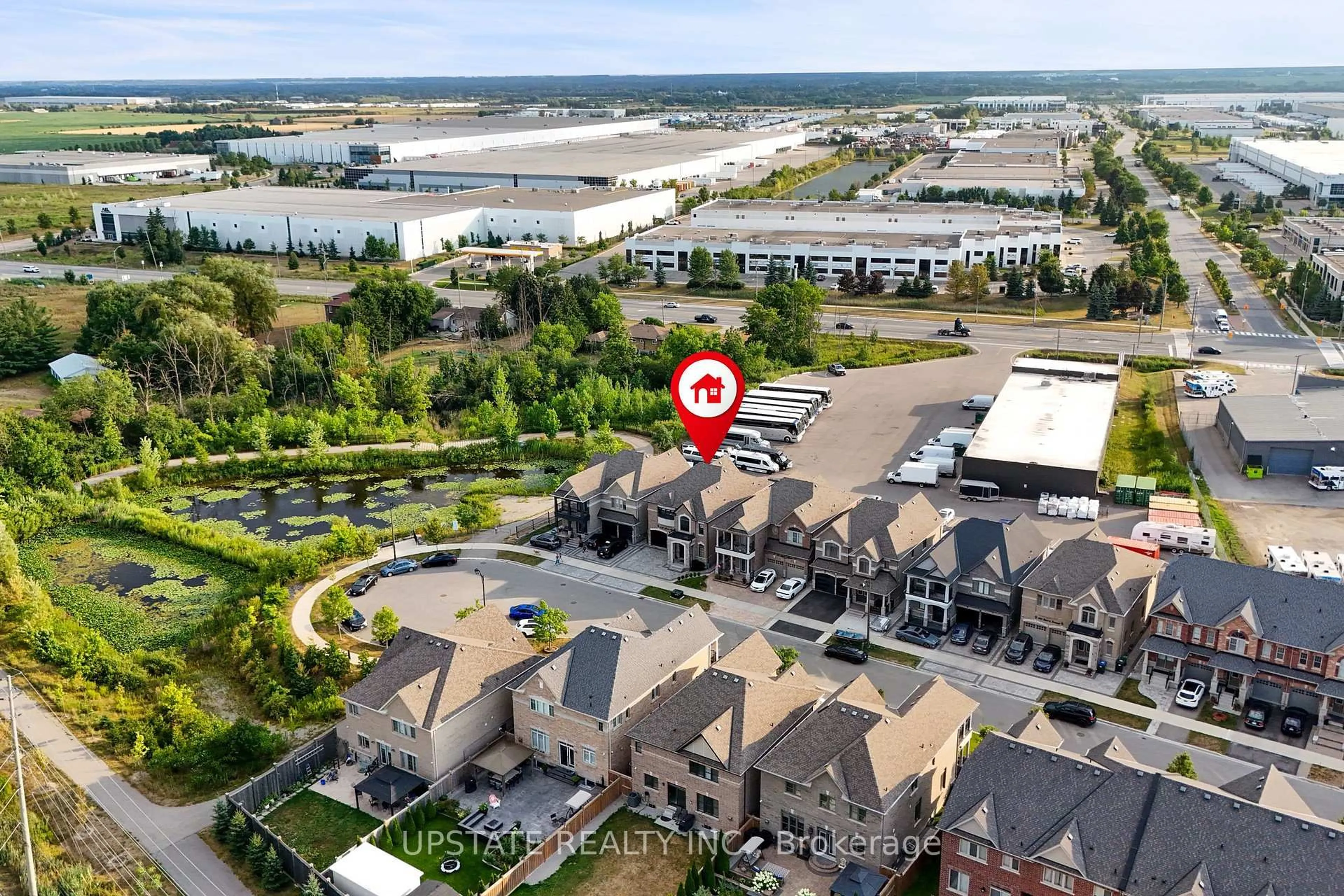 A pic from outside/outdoor area/front of a property/back of a property/a pic from drone, water/lake/river/ocean view for 148 Morra Ave, Caledon Ontario L7E 4K8