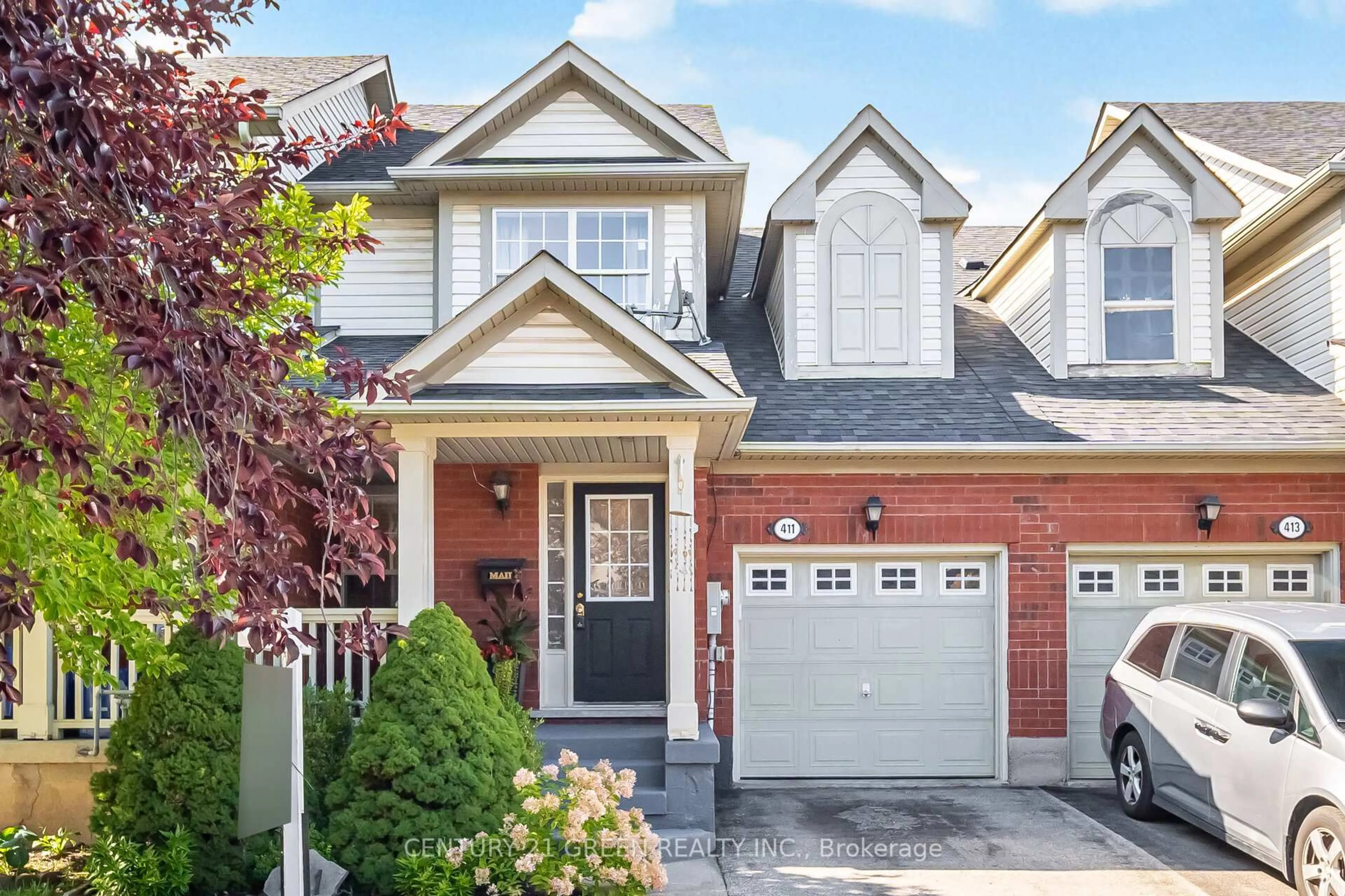 Home with brick exterior material, street for 411 Baverstock Cres, Milton Ontario L9T 5L1