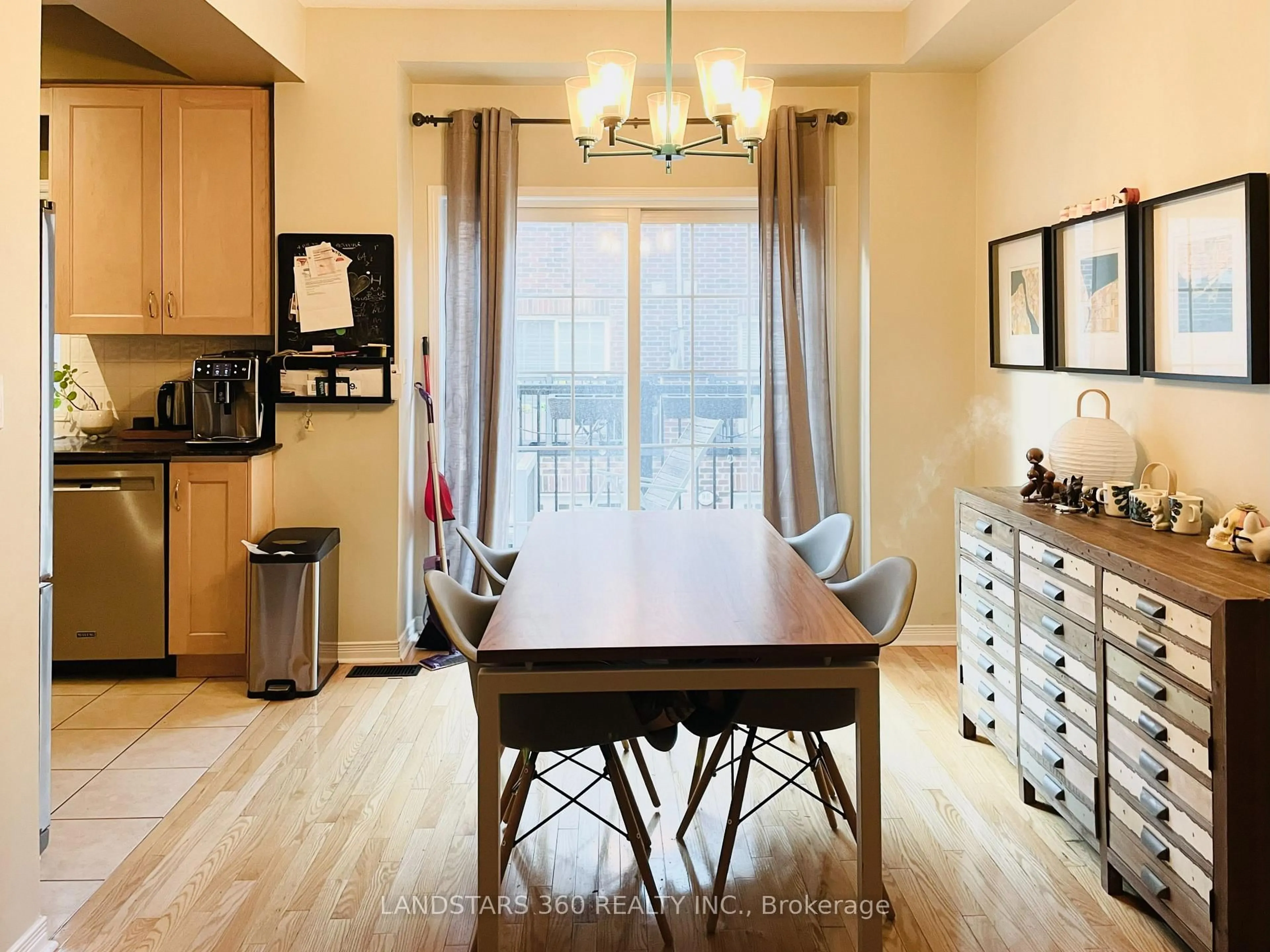 Dining room, wood/laminate floor for 109 The Queensway ##108, Toronto Ontario M6S 5B6