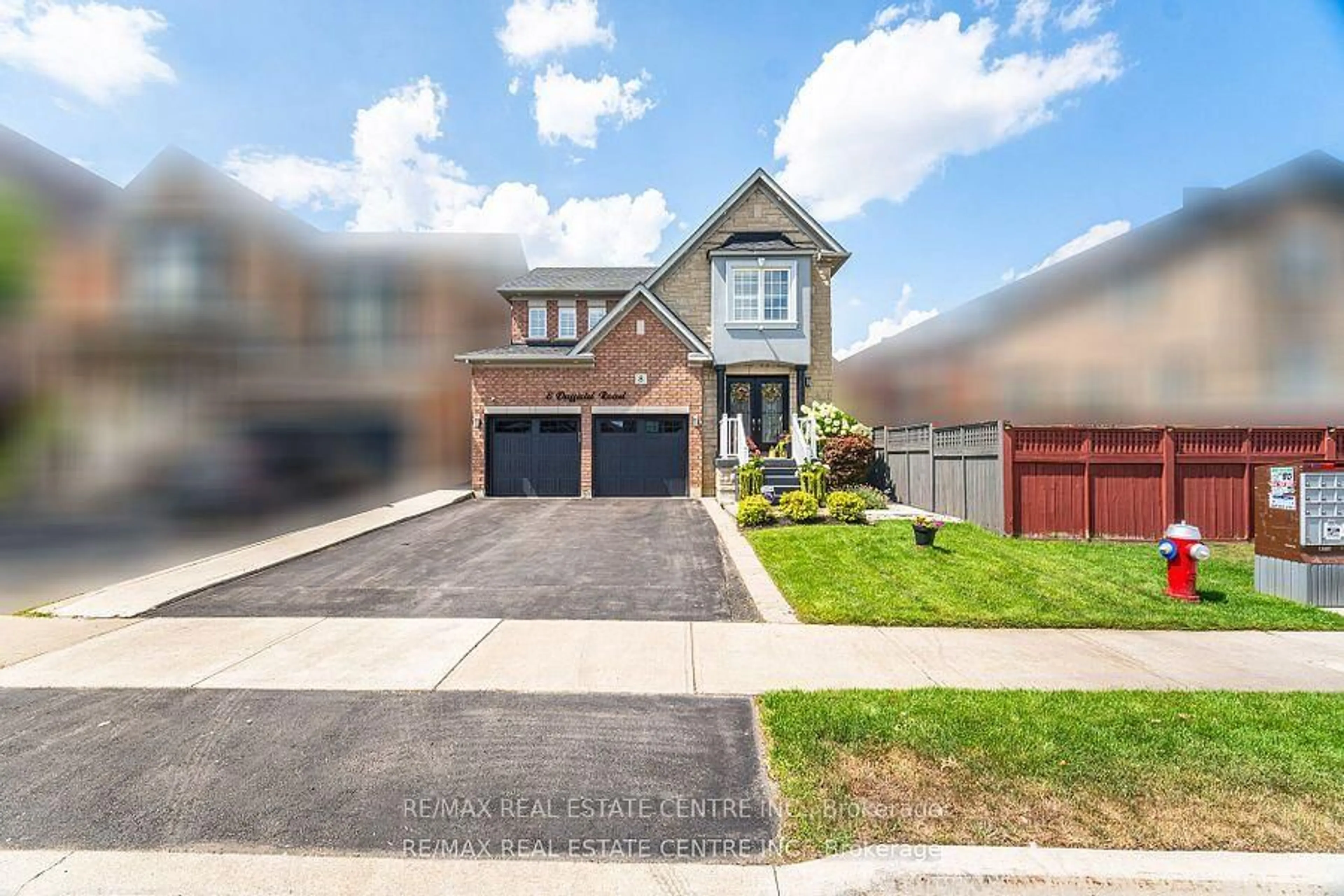 Home with brick exterior material, street for 8 Duffield Rd, Brampton Ontario L7A 2P4