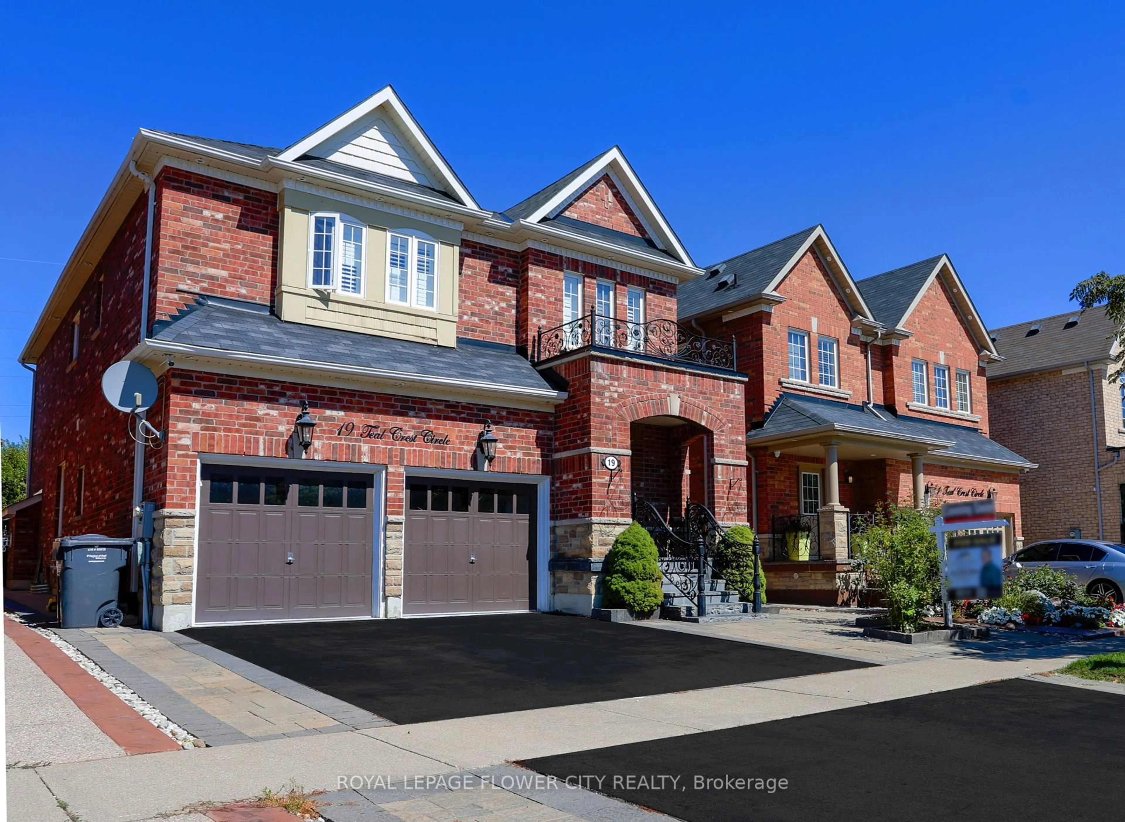 Home with brick exterior material, street for 19 Teal Crest Circ, Brampton Ontario L6X 2Z6
