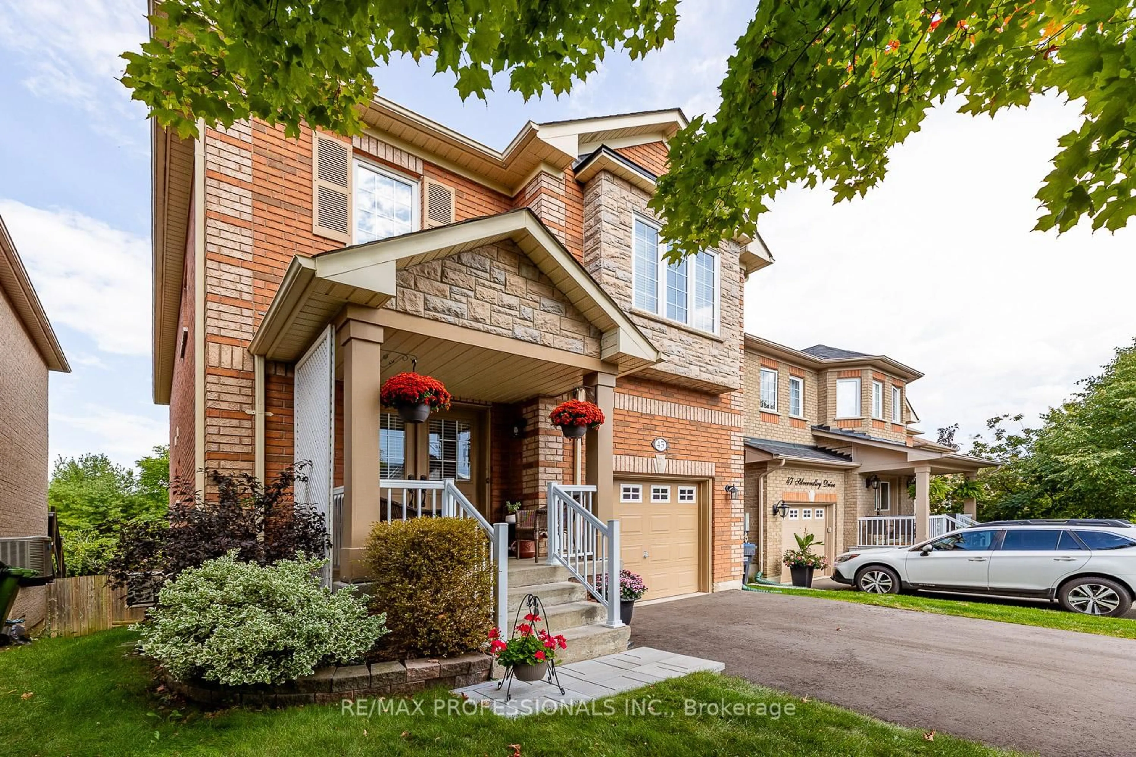 Home with brick exterior material, street for 45 Silvervalley Dr, Caledon Ontario L7E 2Y7