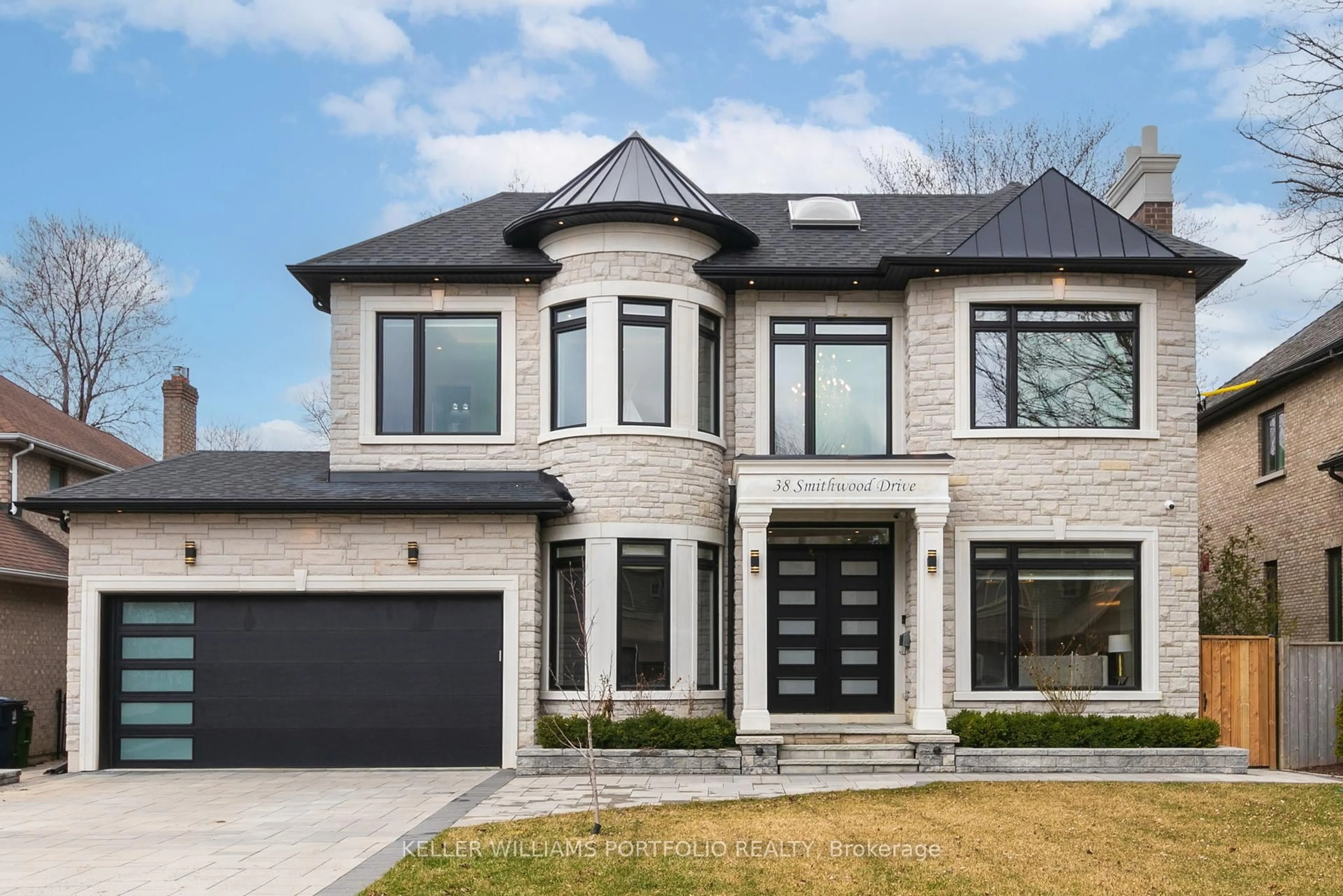 Home with brick exterior material, street for 38 Smithwood Dr, Toronto Ontario M9B 4R9