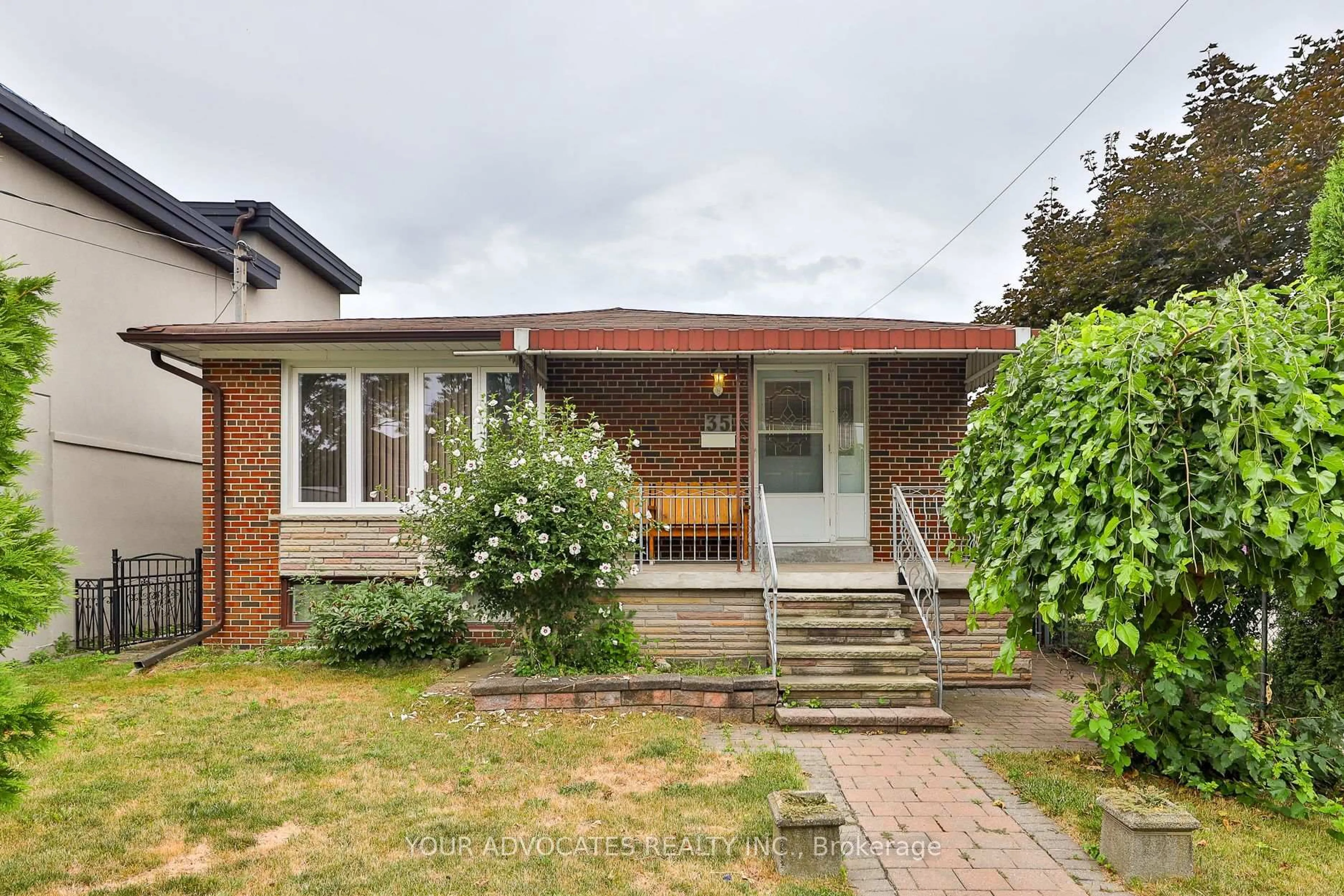 Home with brick exterior material, street for 35 Beckett Ave, Toronto Ontario M6L 2B3