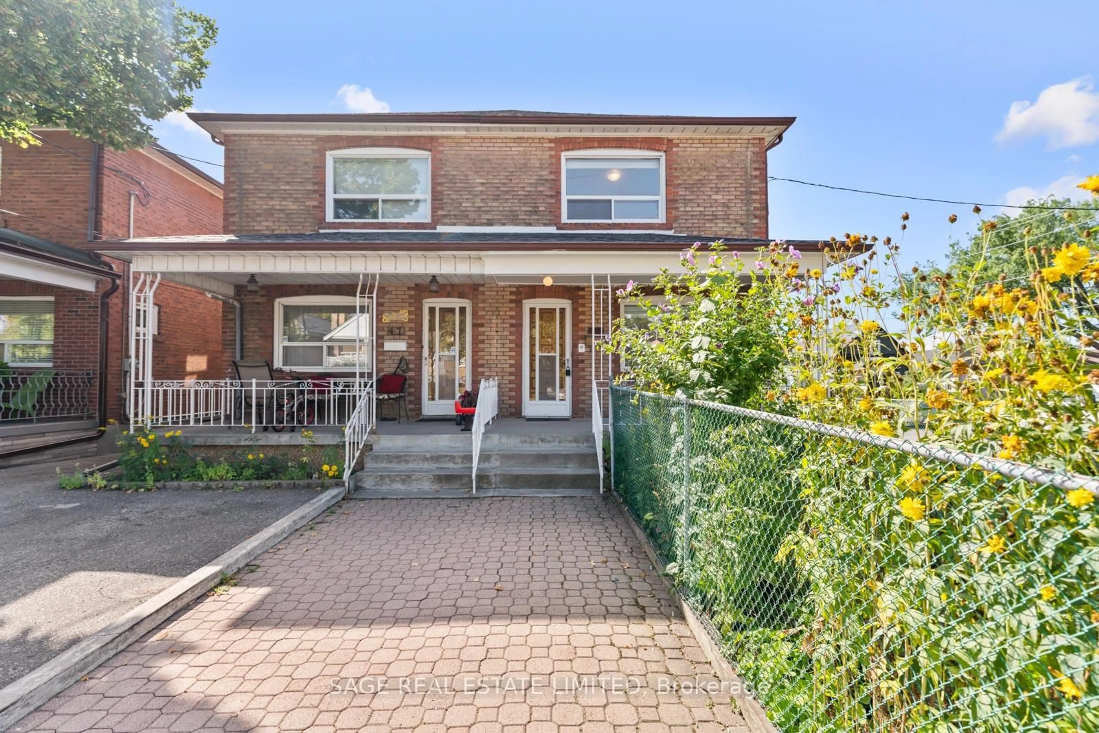 Home with brick exterior material, street for 49 Bowie Ave, Toronto Ontario M6E 2P2