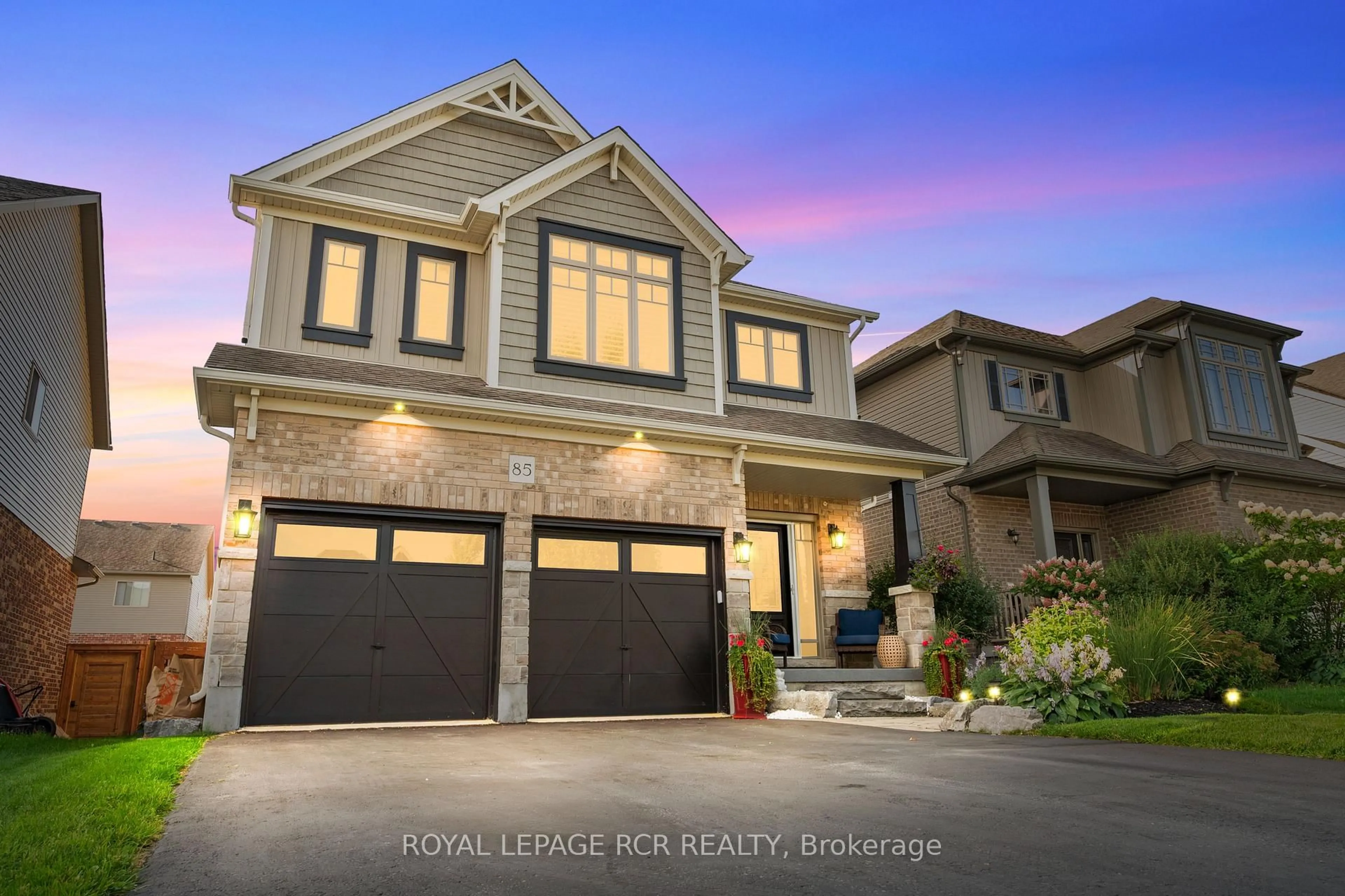 Home with brick exterior material, street for 85 Laverty Cres, Orangeville Ontario L9W 6R7
