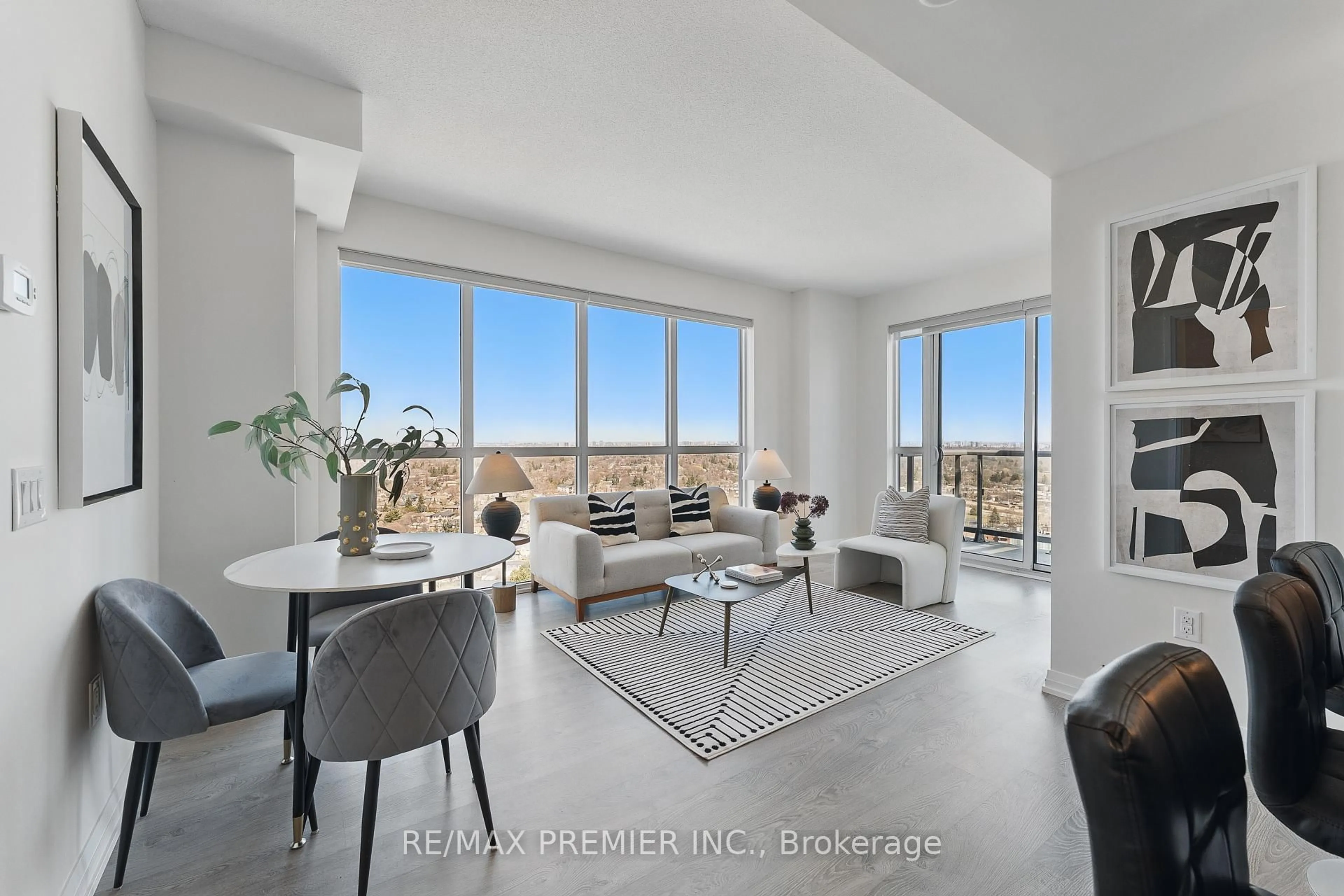 Living room with furniture, unknown for 50 Thomas Riley Rd #2409, Toronto Ontario M9B 0C5
