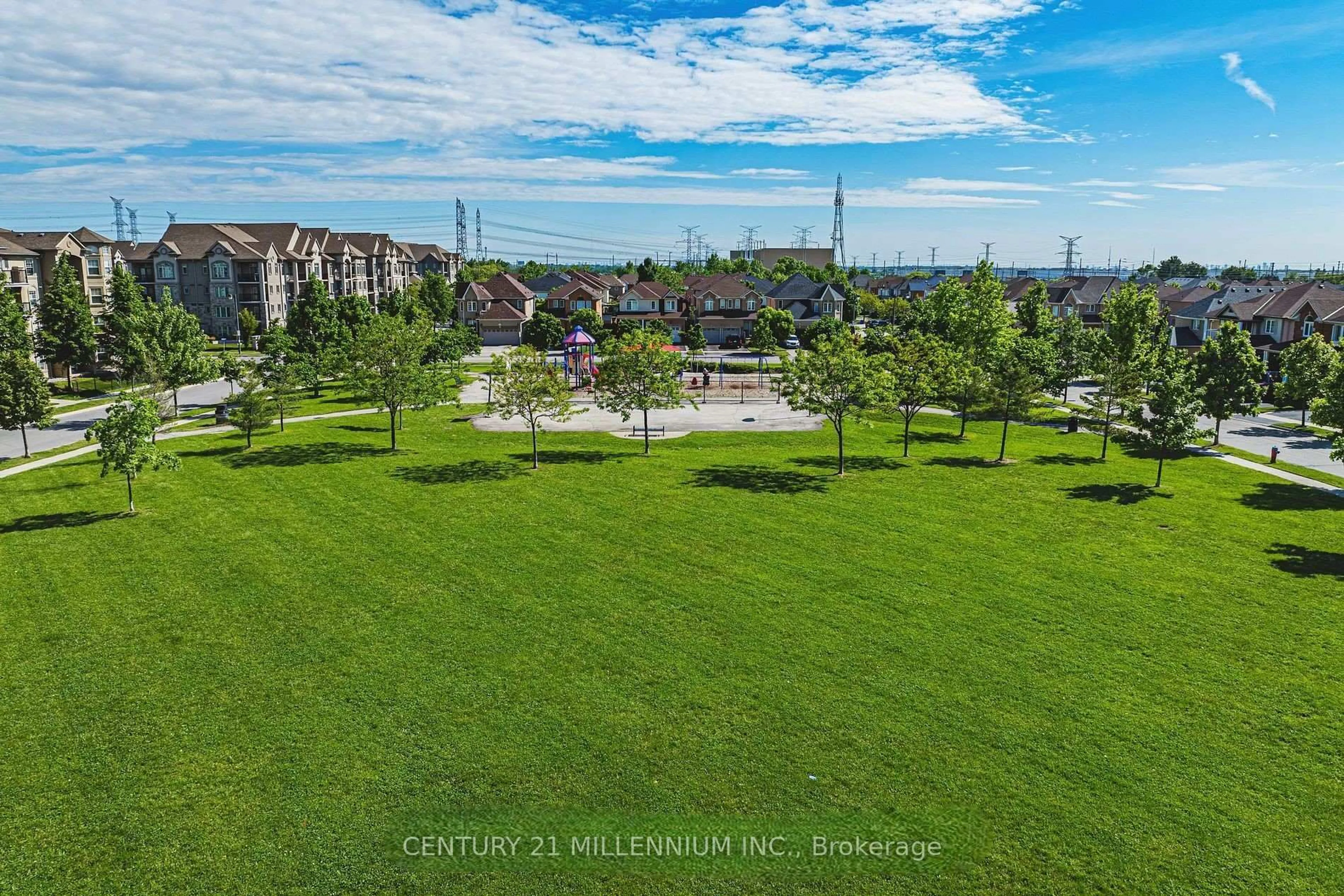 A pic from outside/outdoor area/front of a property/back of a property/a pic from drone, unknown for 1380 Main St #407, Milton Ontario L9T 7S4