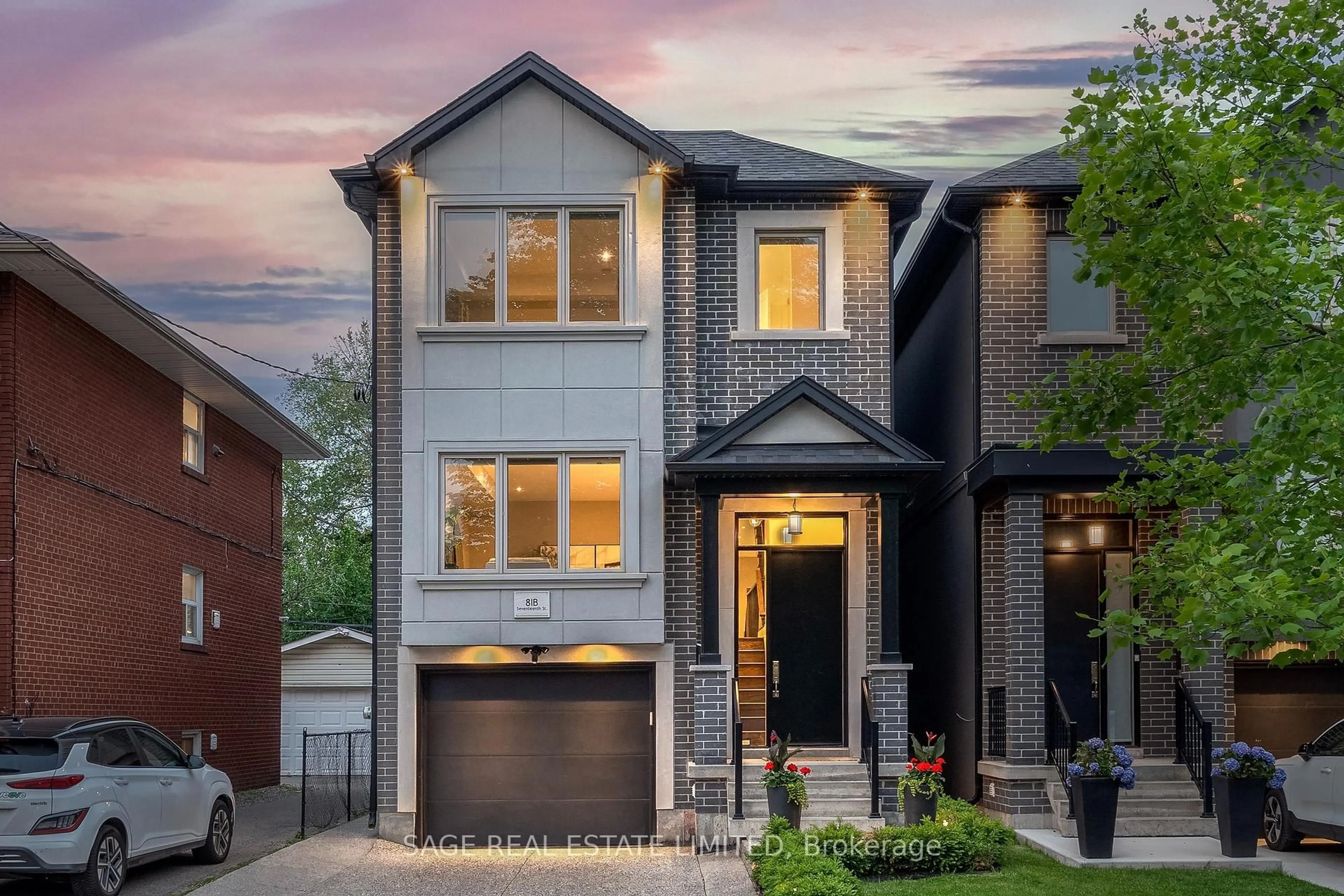 Home with brick exterior material, street for 81B Seventeenth St, Toronto Ontario M8V 3K5