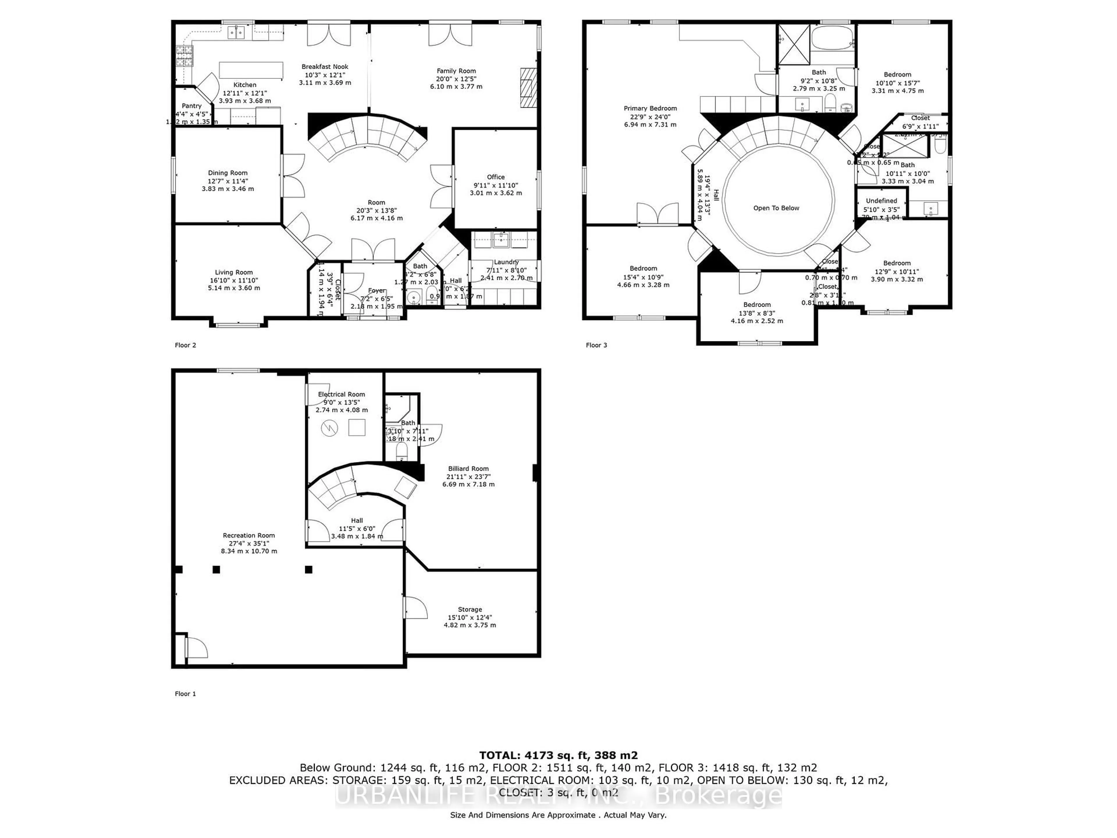 Floor plan for 50 Lombardy Cres, Brampton Ontario L6S 4L8