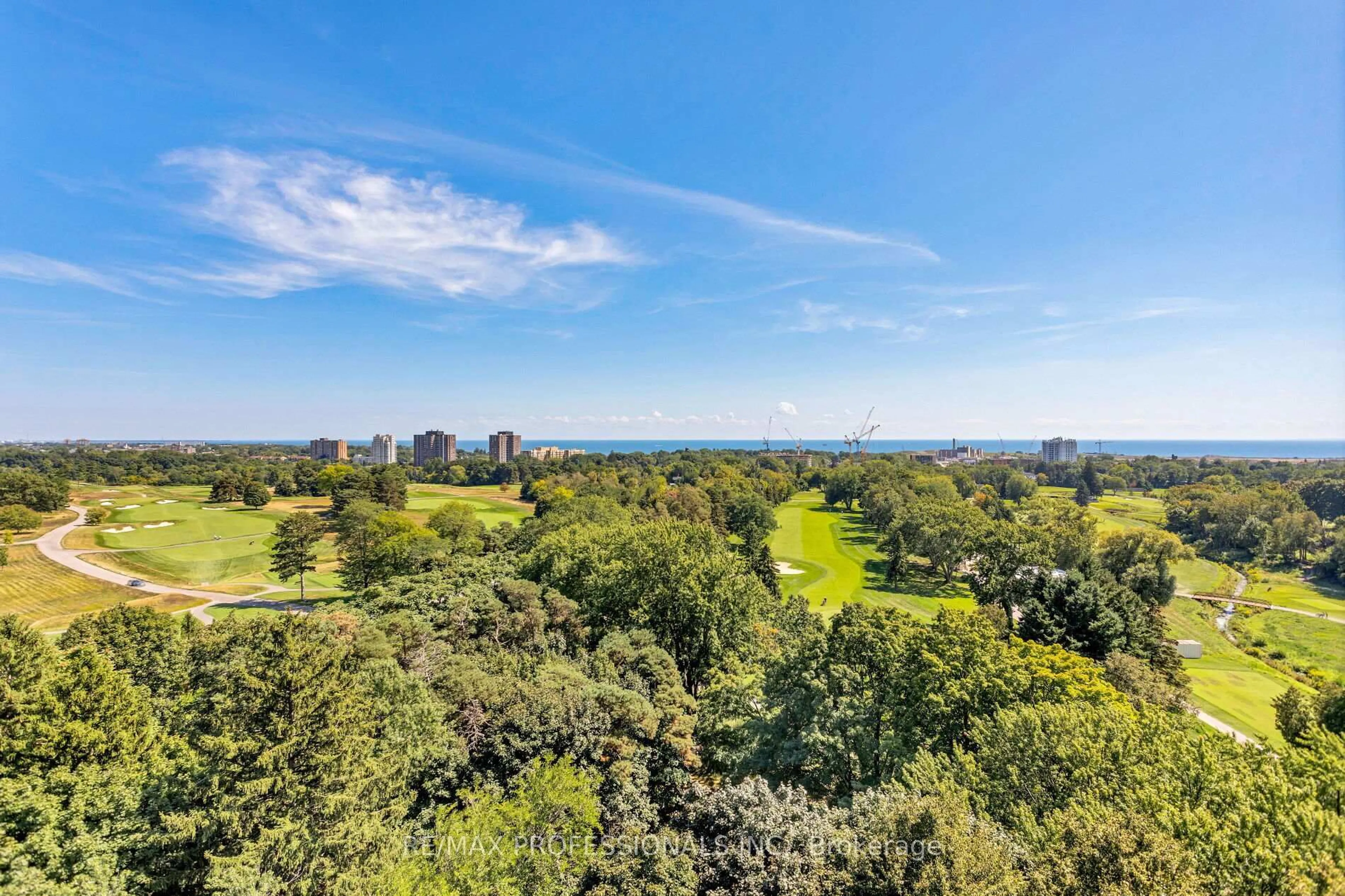 A pic from outside/outdoor area/front of a property/back of a property/a pic from drone, forest/trees view for 1400 Dixie Rd #1503, Mississauga Ontario L5E 3E1