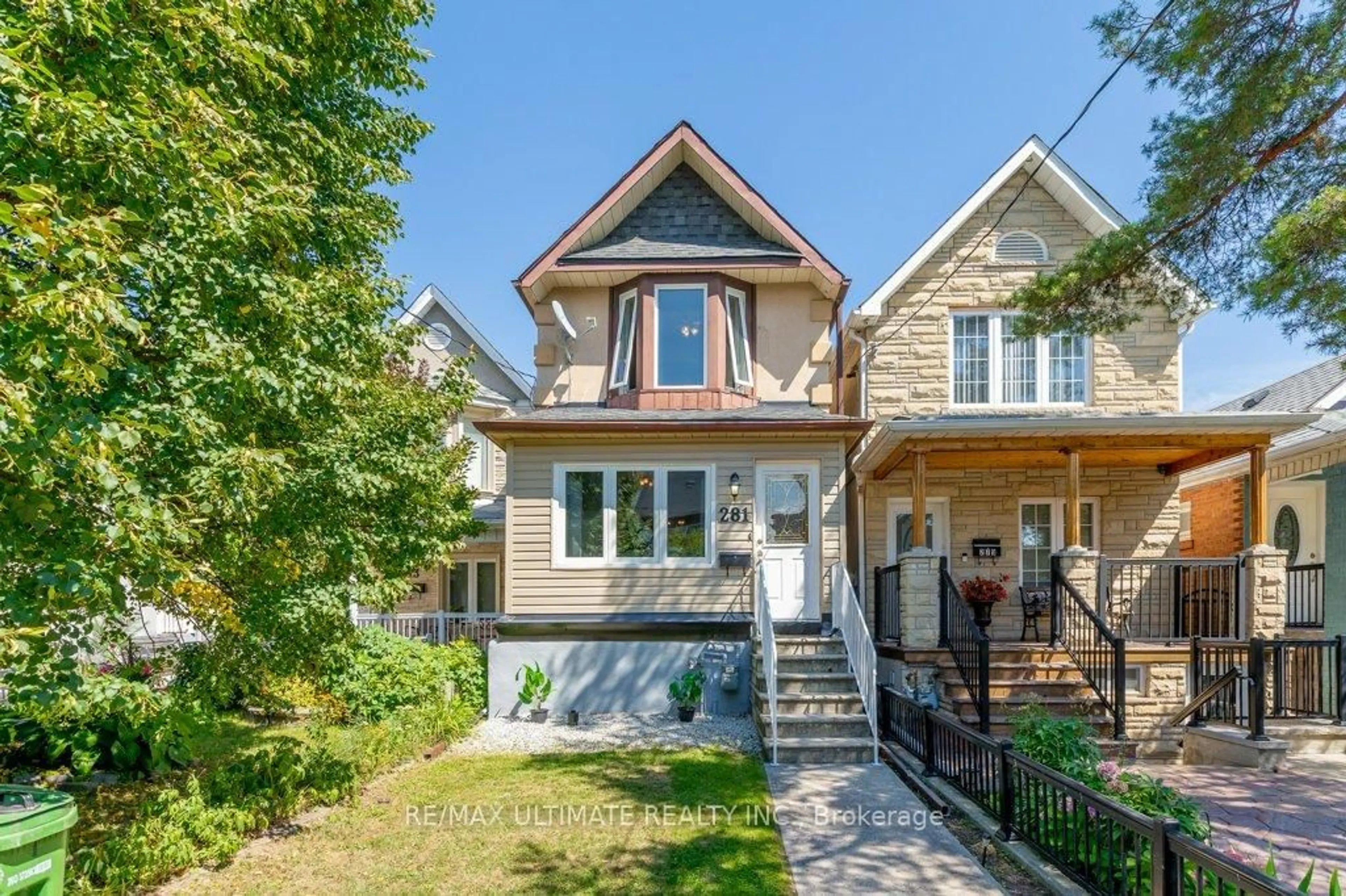 Home with brick exterior material, street for 281 Boon Ave, Toronto Ontario M6E 4A2